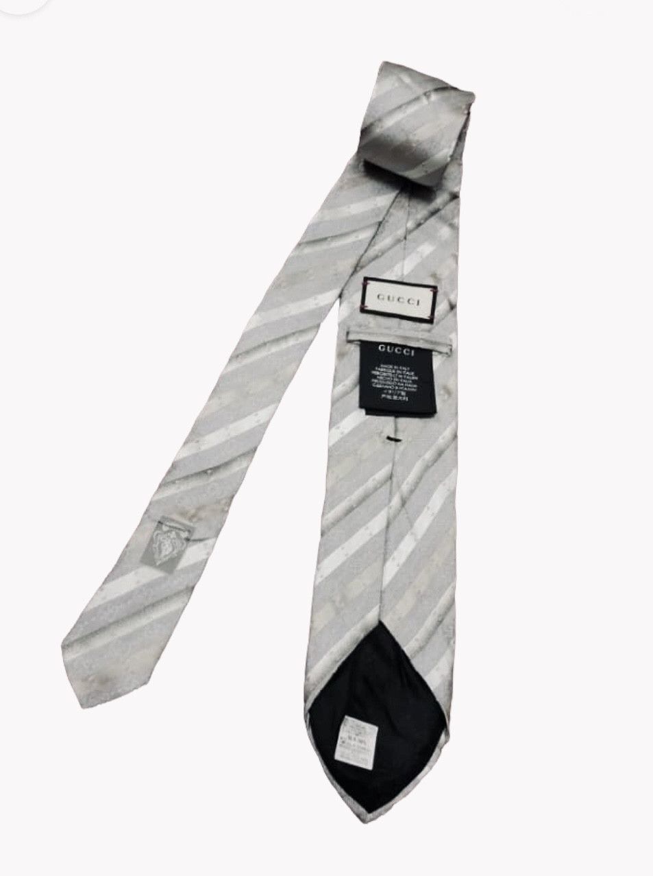 Gucci Gucci NWT GG Logo Silk Tie Size ONE SIZE - 1 Thumbnail