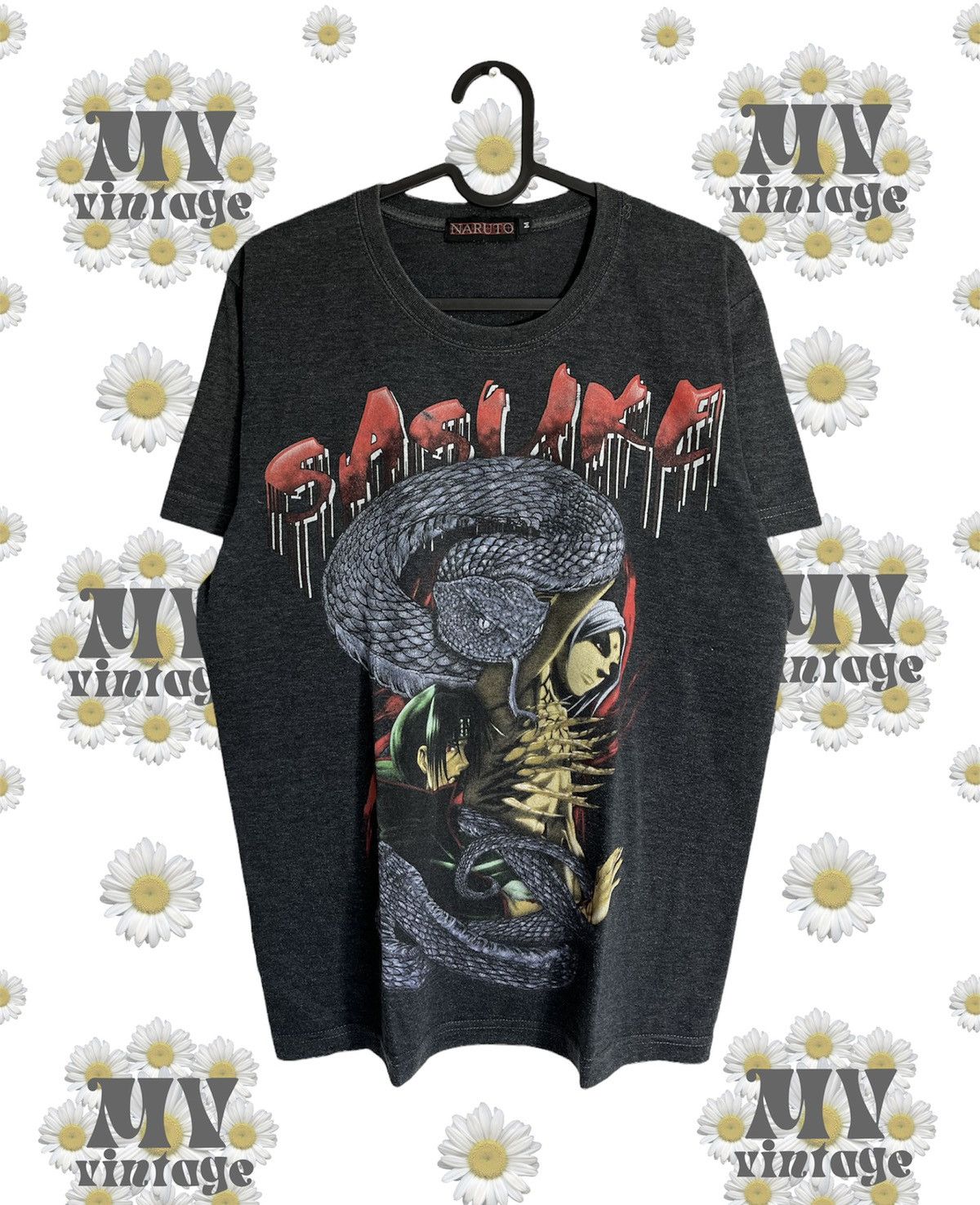 Japanese Brand × Vintage Naruto Sasuke 00s Vintage Japanese Anime T-shirt Size US M / EU 48-50 / 2 - 1 Thumbnail