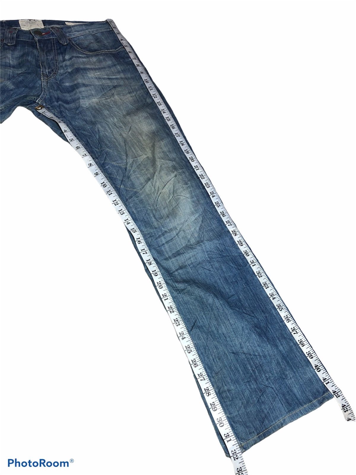Jimmy Taverniti FLARE DENIM MEG 19 BY TAVERNITI SO JEANS Size US 34 / EU 50 - 9 Thumbnail