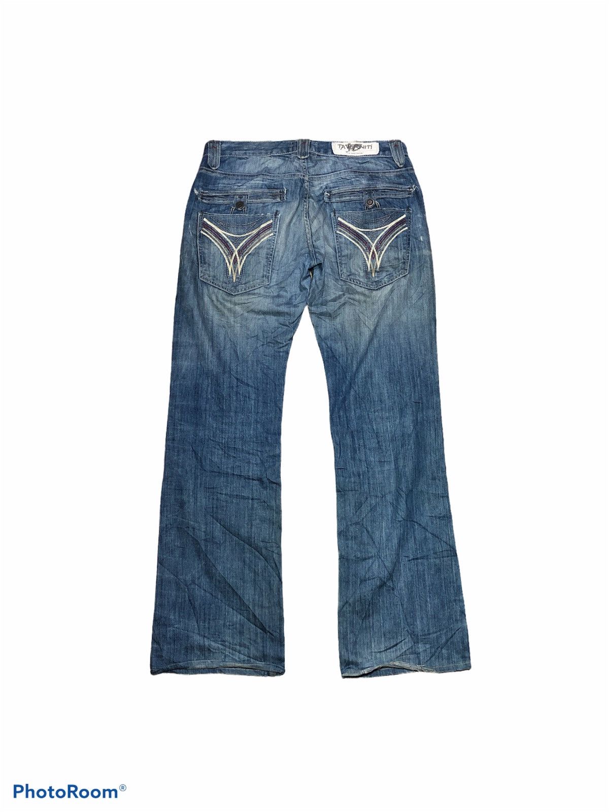 Jimmy Taverniti FLARE DENIM MEG 19 BY TAVERNITI SO JEANS Size US 34 / EU 50 - 2 Thumbnail