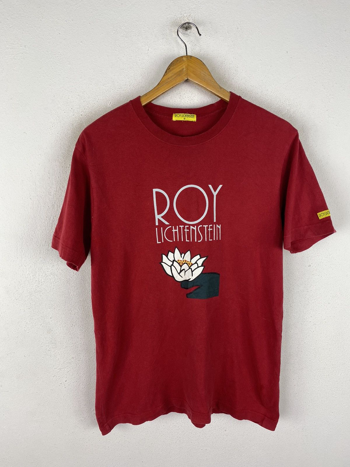Designer × Japanese Brand Roy Lichtenstein Red Graphic T-Shirt (Unisex, Modern Art) Size US M / EU 48-50 / 2 - 3 Thumbnail