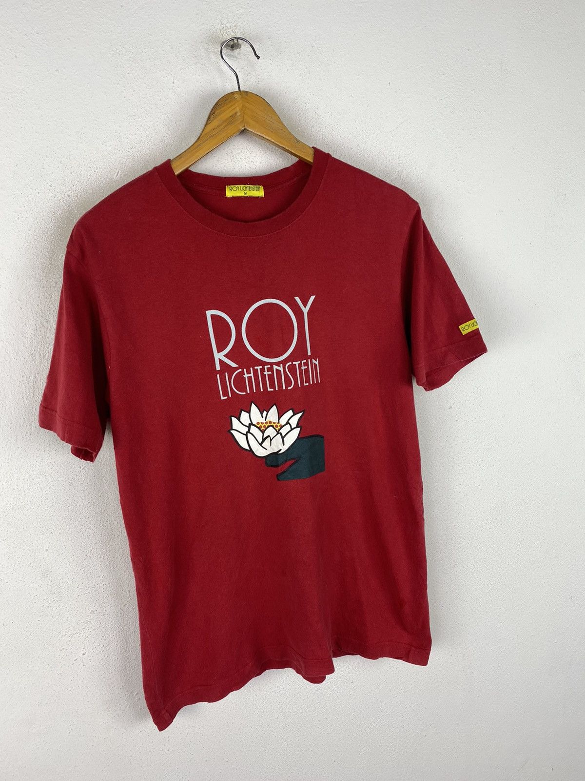 Designer × Japanese Brand Roy Lichtenstein Red Graphic T-Shirt (Unisex, Modern Art) Size US M / EU 48-50 / 2 - 2 Thumbnail