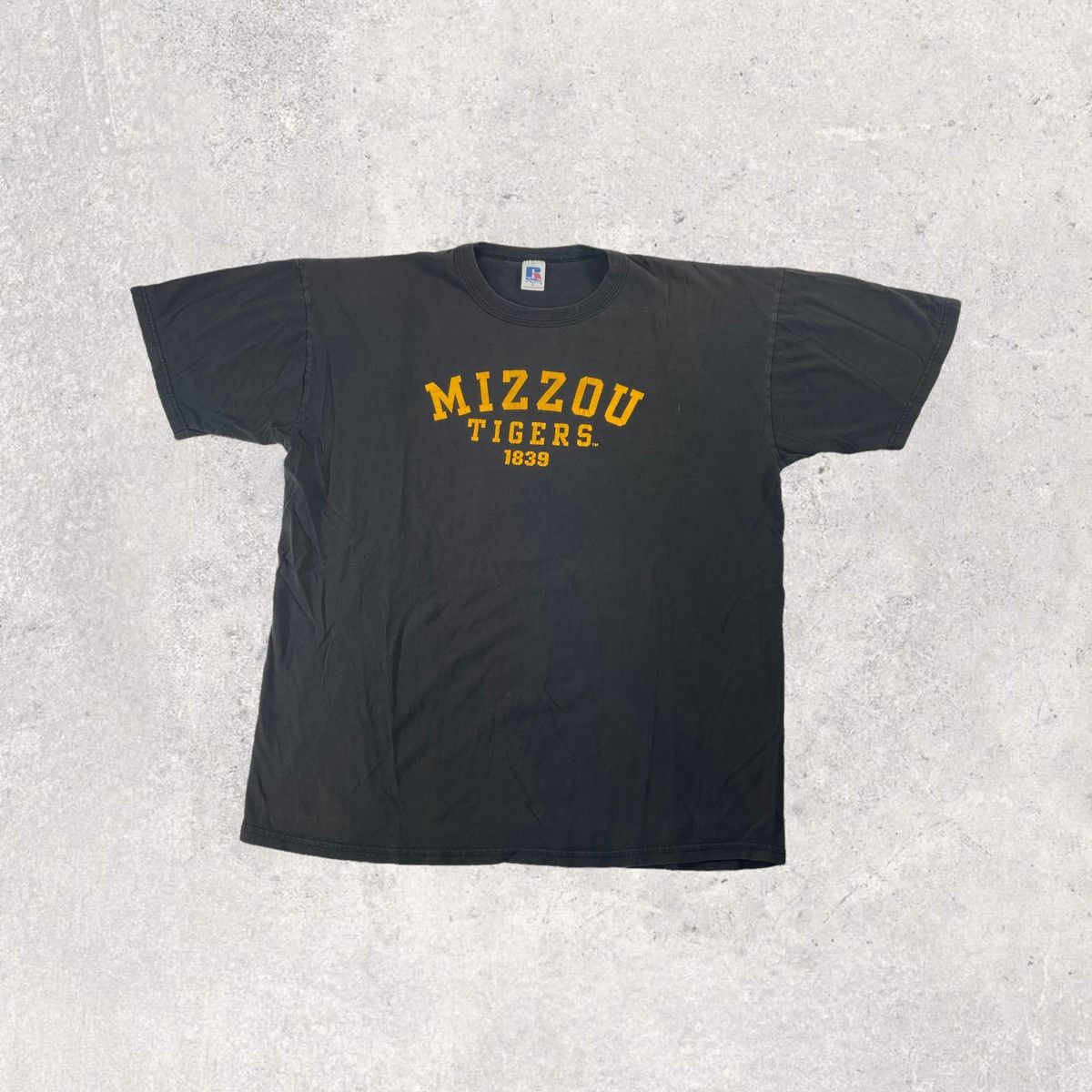 Vintage 90s mizzou tigers Russell athletics college t shirt