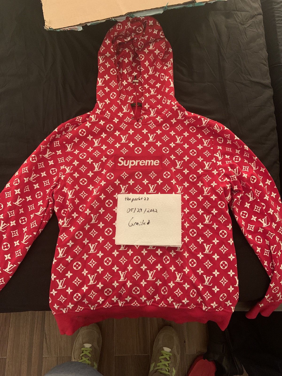 Supreme Supreme x LV Hoodie Grailed