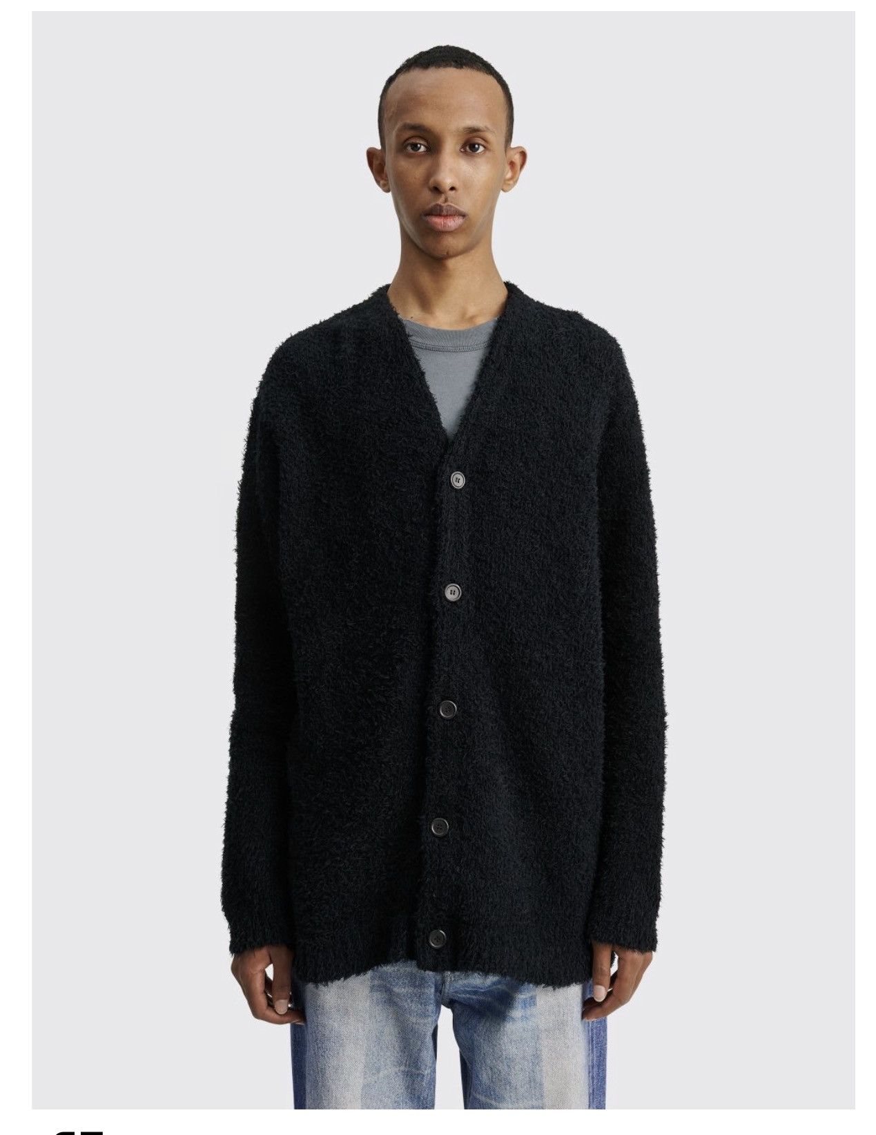 Our Legacy OUR LEGACY KNITTED CARDIGAN CLOUDY COTTON BLACK | Grailed