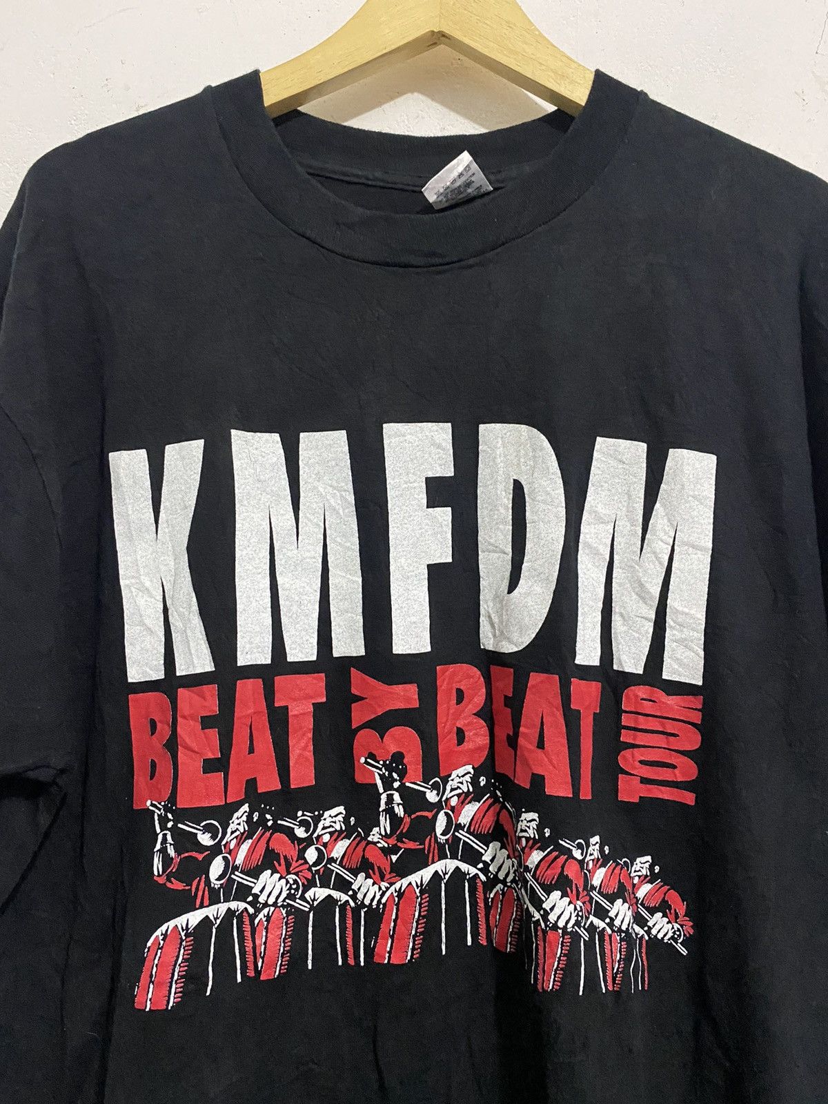 Band Tees 💸BINDINGOFFER💸Kmfdm Beat By Beat Tour 1995 Shirt Size US XL / EU 56 / 4 - 2 Thumbnail
