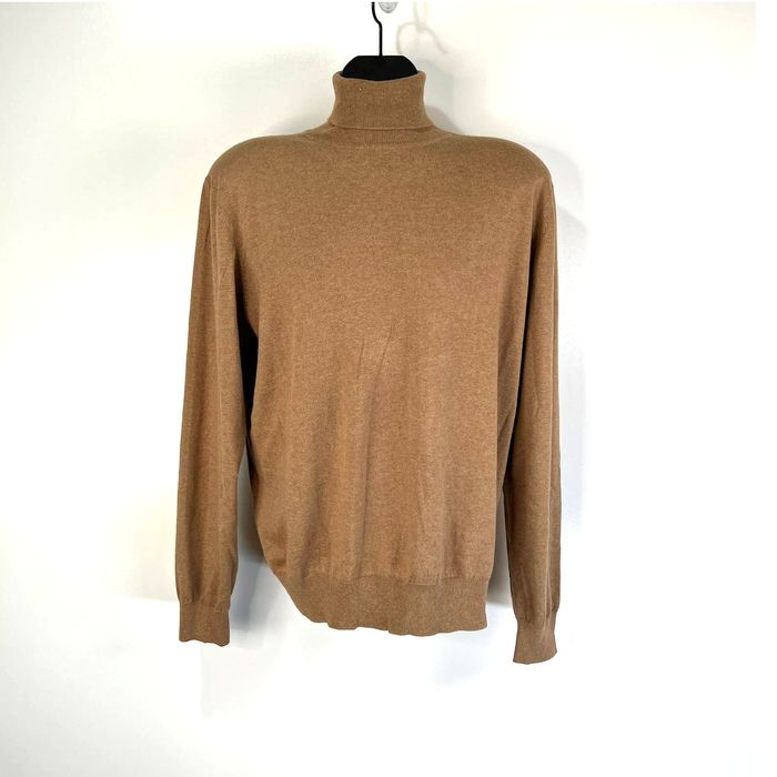 Orvis Orvis Turtleneck Sweater Cotton Silk Cashmere Camel Knit | Grailed