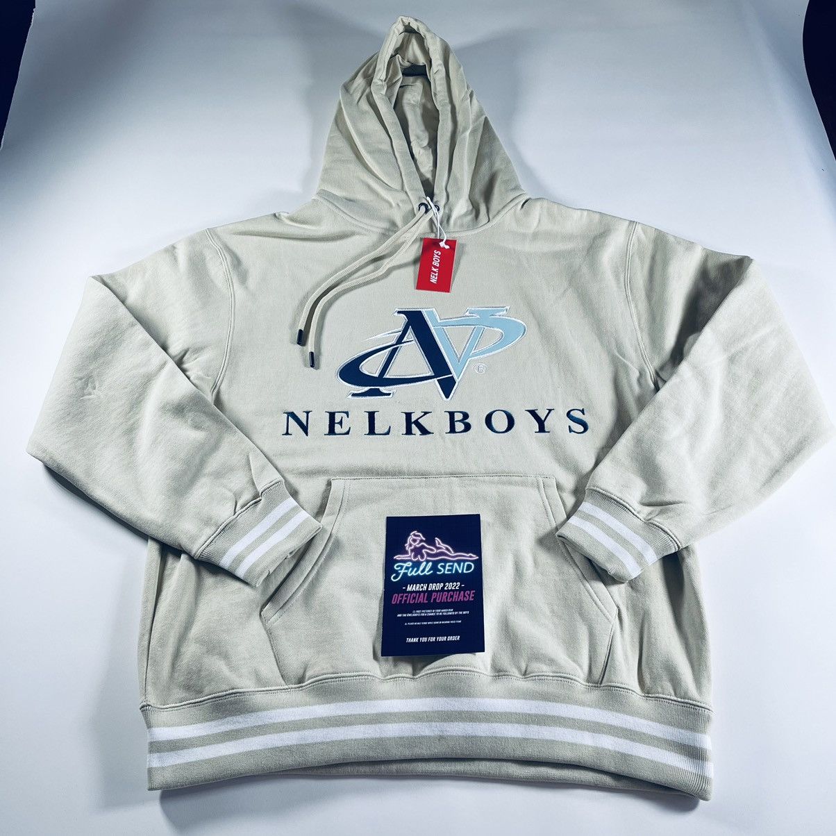 *NEW* Nelk Boys Classic Hoodie (Stone) LIMITED
