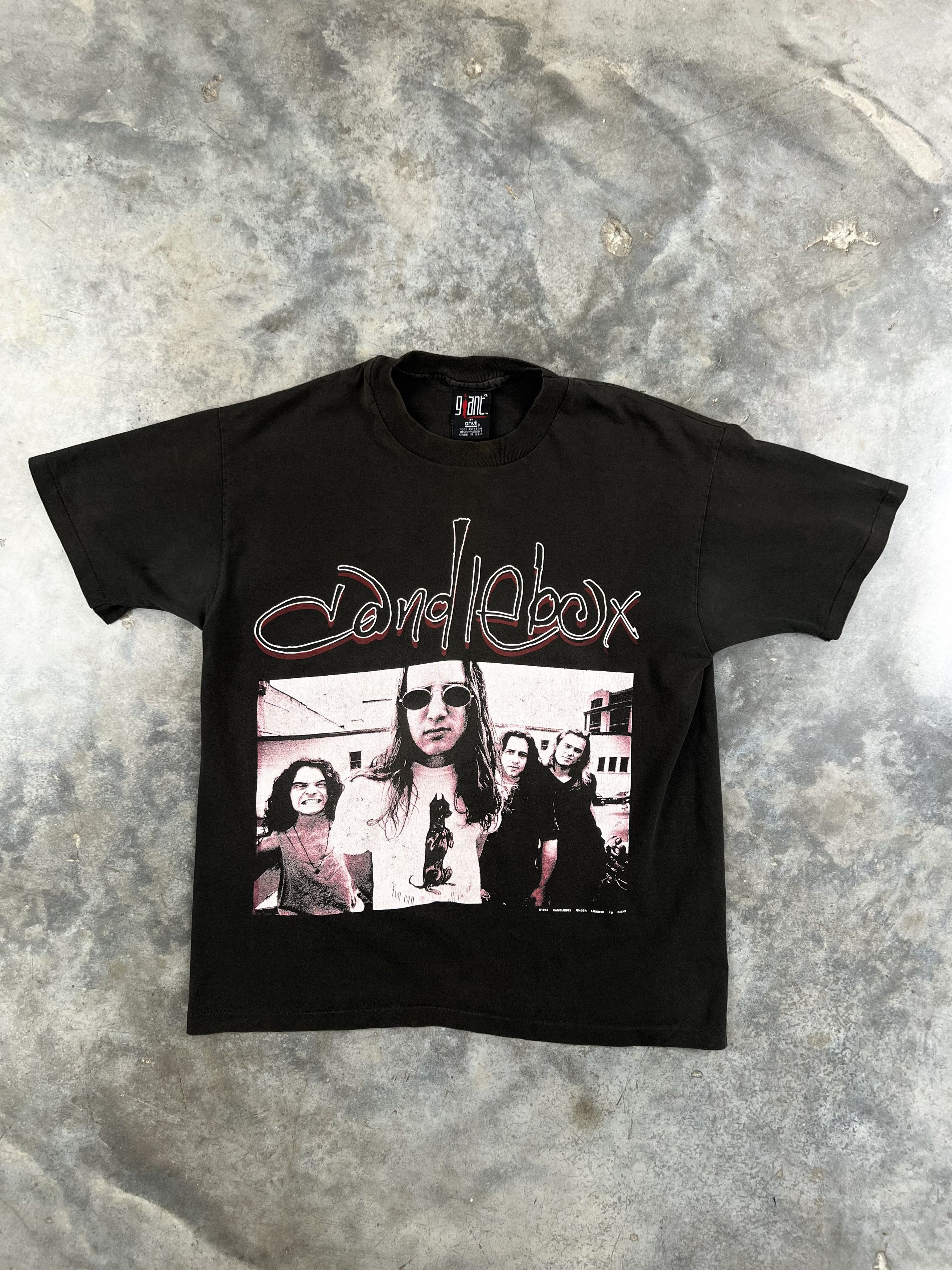 激レア 90s ヴィンテージ CANDLE BOX You Tシャツ 黒 USA Vintage 90s Candlebox “You” Band T-shirt | Depop