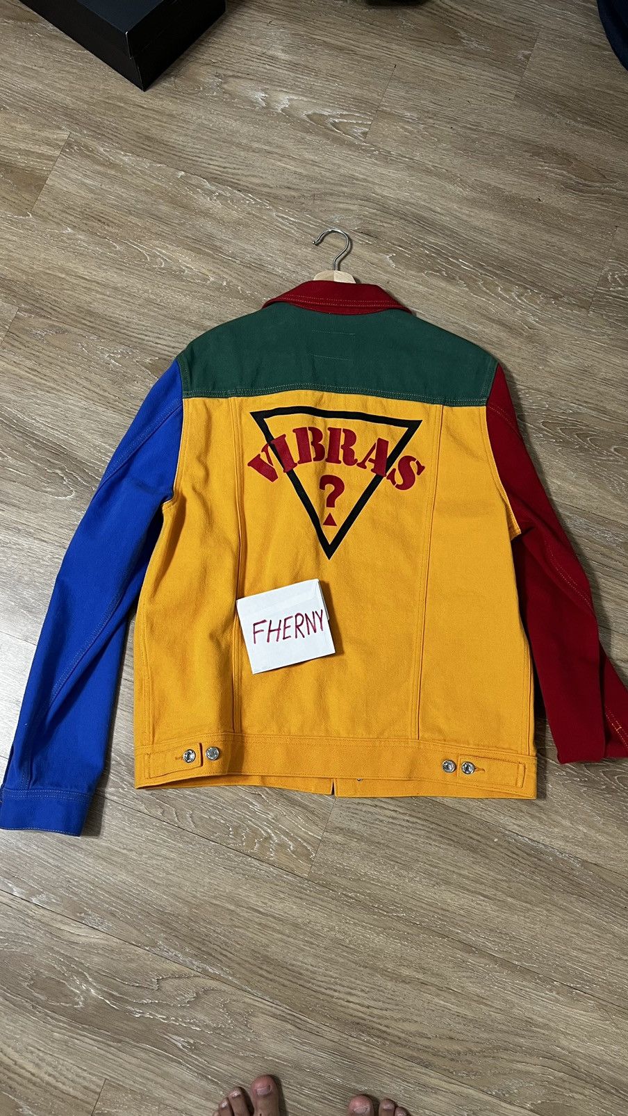 J Balvin x Guess popular Varsity Jacket