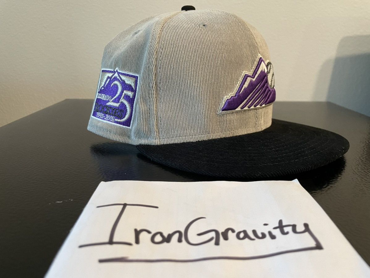 MLB × New Era 7 5/8 Lids Hat Drop Colorado Rockies Corduroy Fitted Munfu Size ONE SIZE - 1 Thumbnail