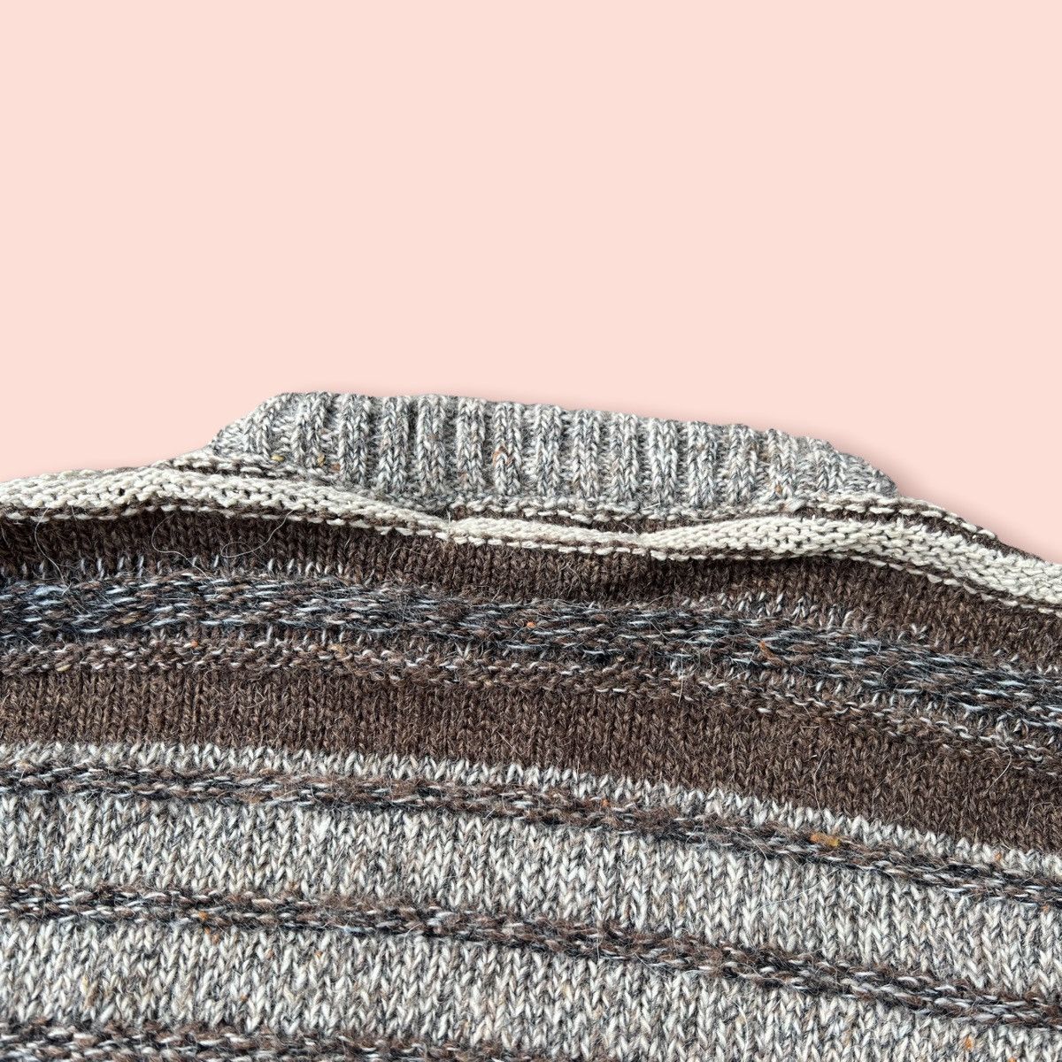 Japanese Brand × Jun Takahashi VINTAGE JUN MEN IMPORT LABEL STRIPED KNITTED SWEATER Size US M / EU 48-50 / 2 - 9 Thumbnail