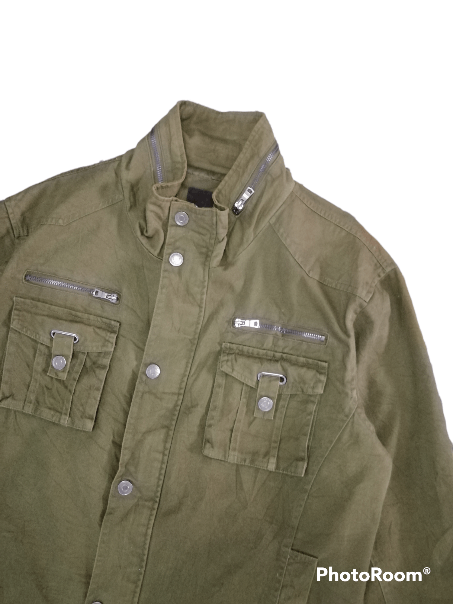 In The Attic × Japanese Brand In The Attic Green Olive Tactical Army Military Jacket Size US L / EU 52-54 / 3 - 2 Thumbnail