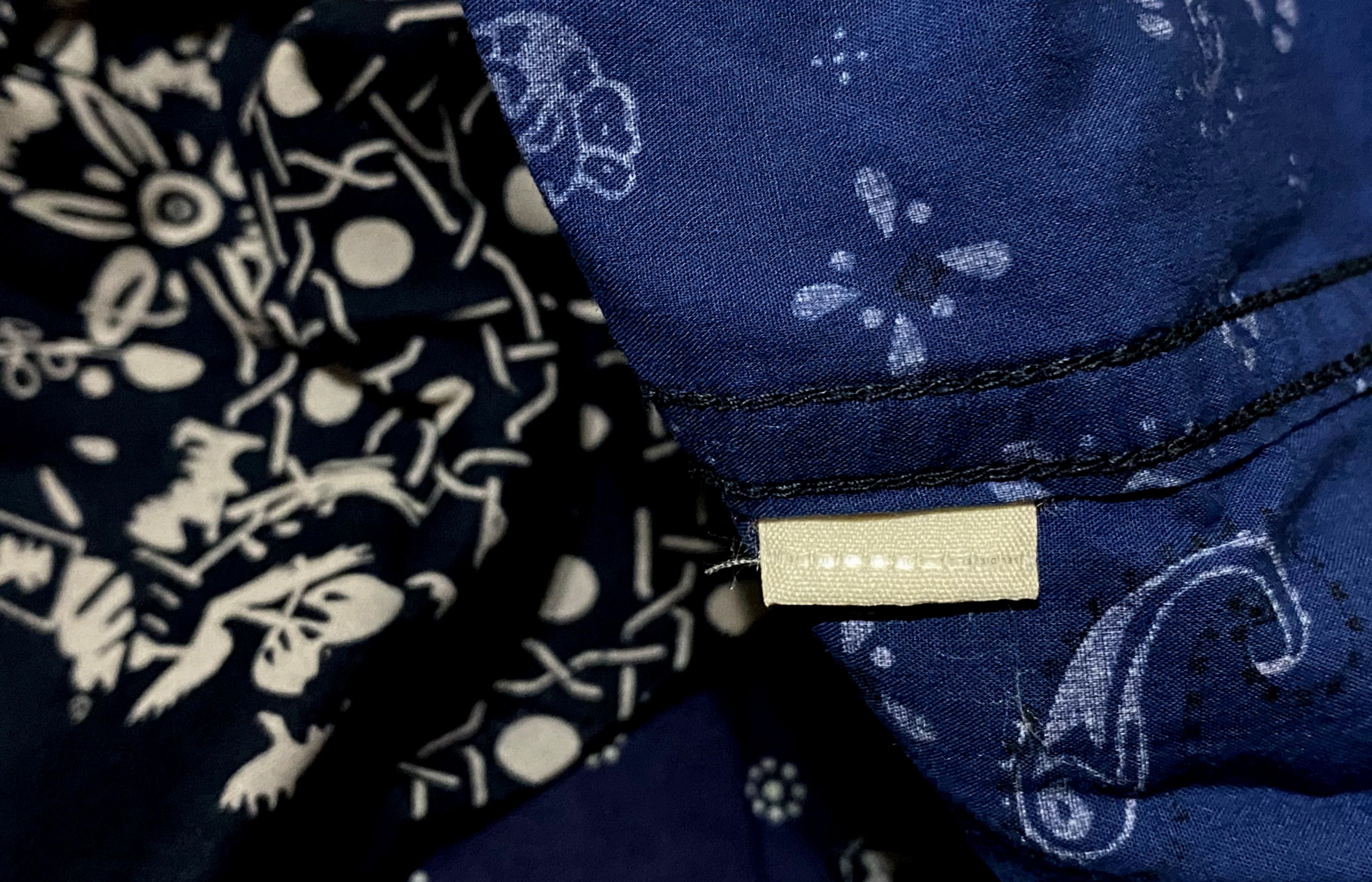 Diesel Black Gold Diesel Artisanal Mith Blue Bandana Printed Patchwork Shirt Size US XL / EU 56 / 4 - 11 Thumbnail