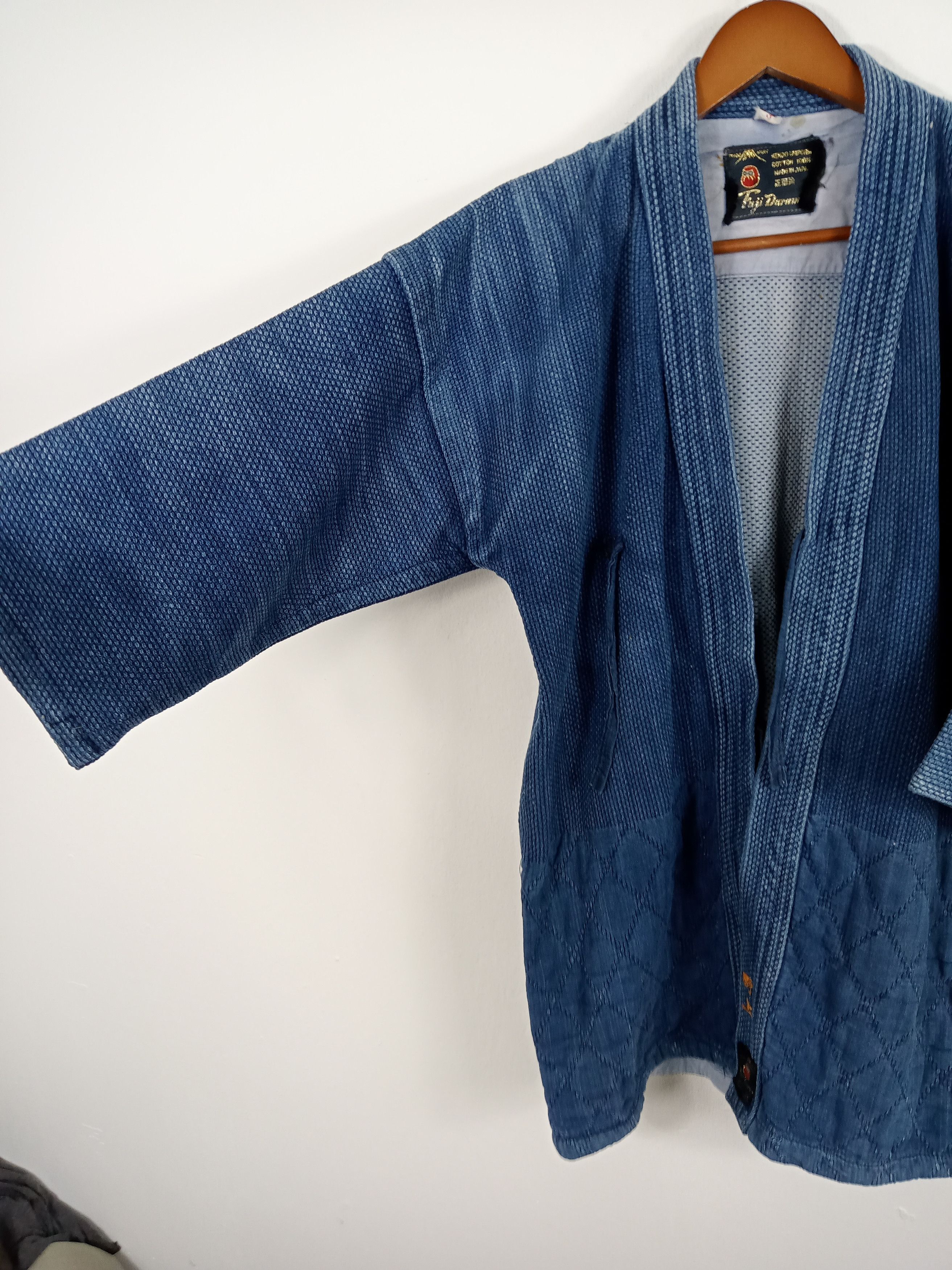 Indigo × Japanese Brand Kimono Kendo Style x Custom Handmade Stussy Big Logo Size US L / EU 52-54 / 3 - 4 Thumbnail