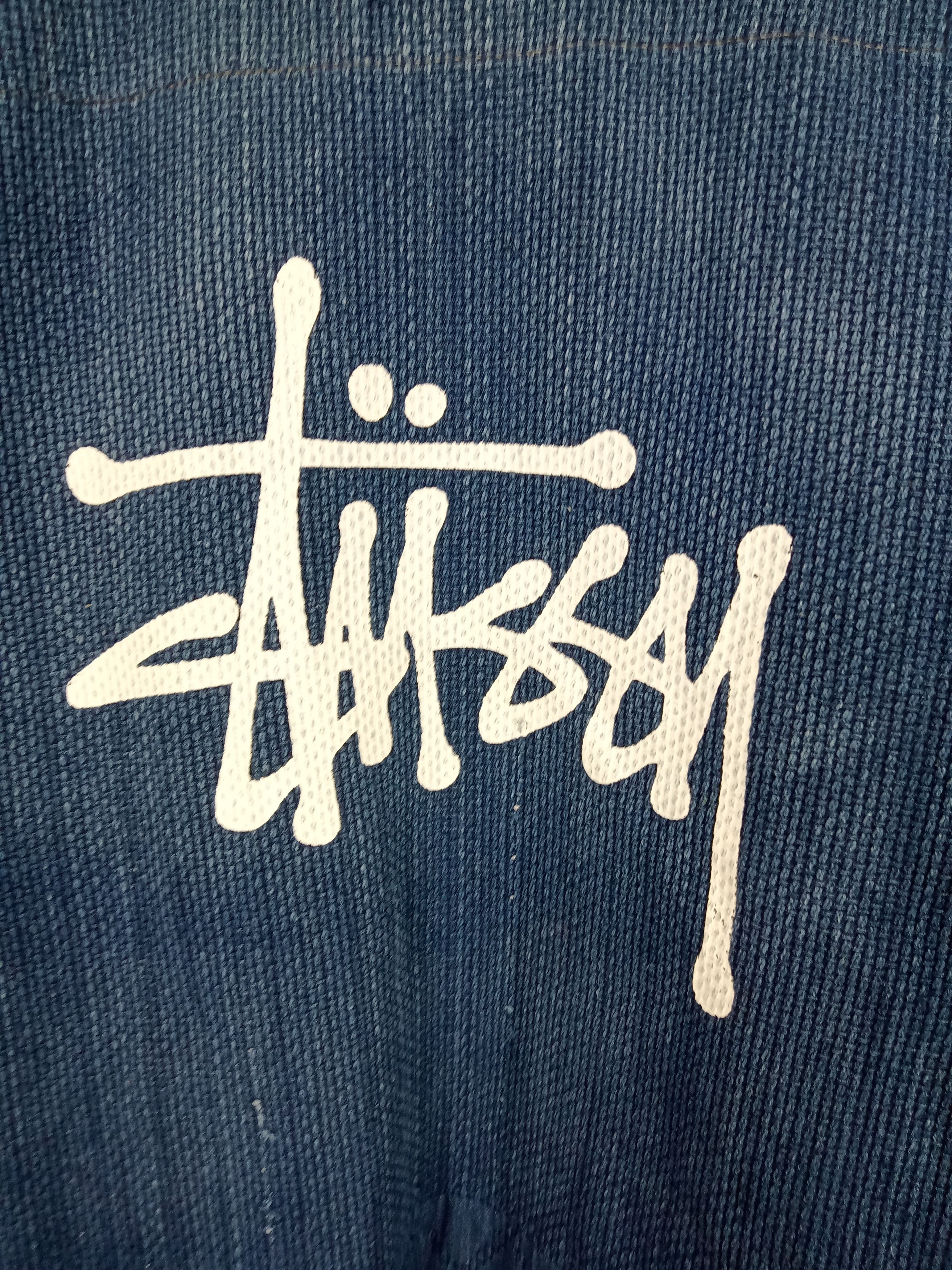 Indigo × Japanese Brand Kimono Kendo Style x Custom Handmade Stussy Big Logo Size US L / EU 52-54 / 3 - 3 Thumbnail