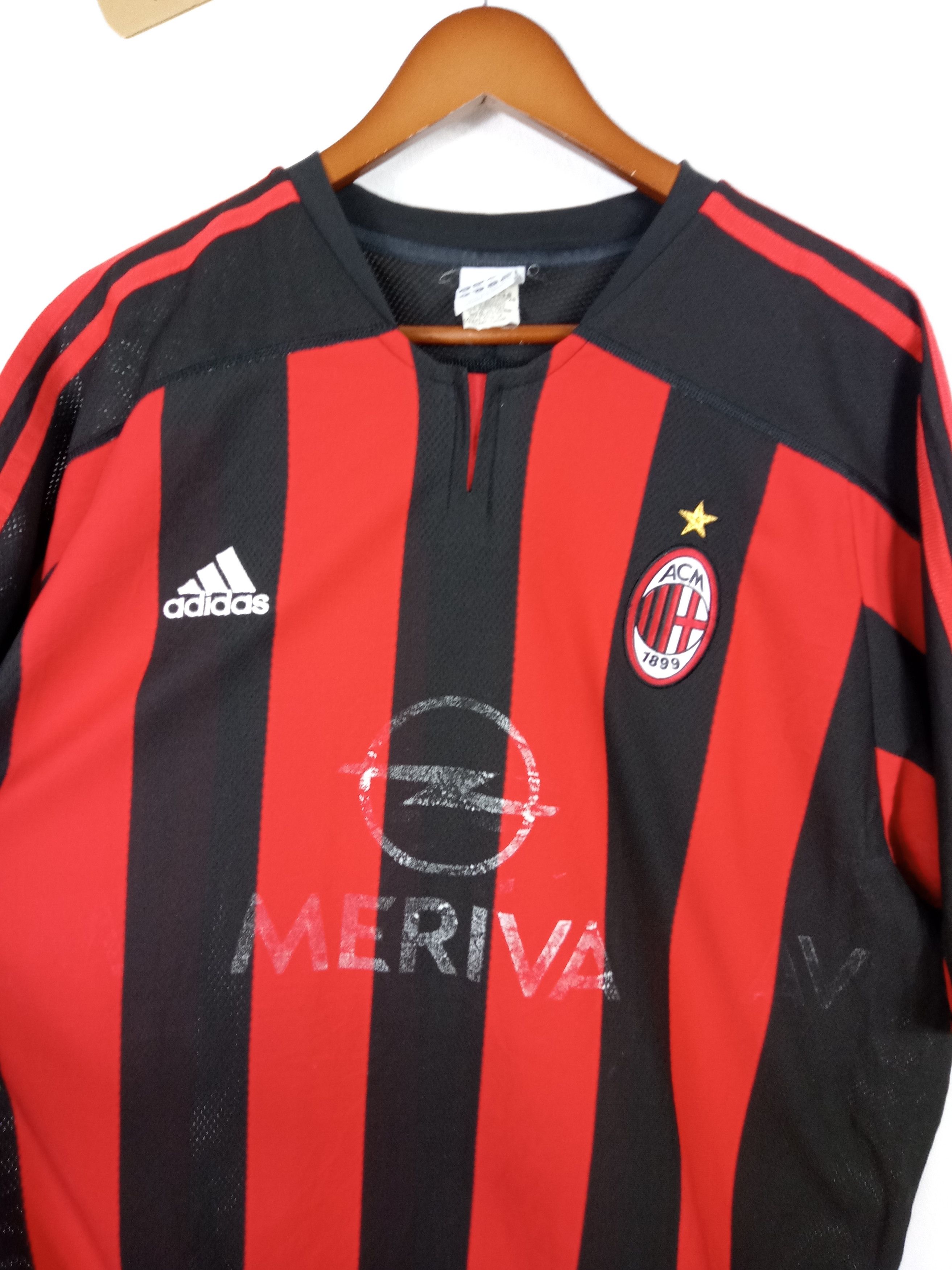 Adidas × Vintage Vintage 2003 AC MILAN Home Adidas Jersey Size US XL / EU 56 / 4 - 3 Thumbnail