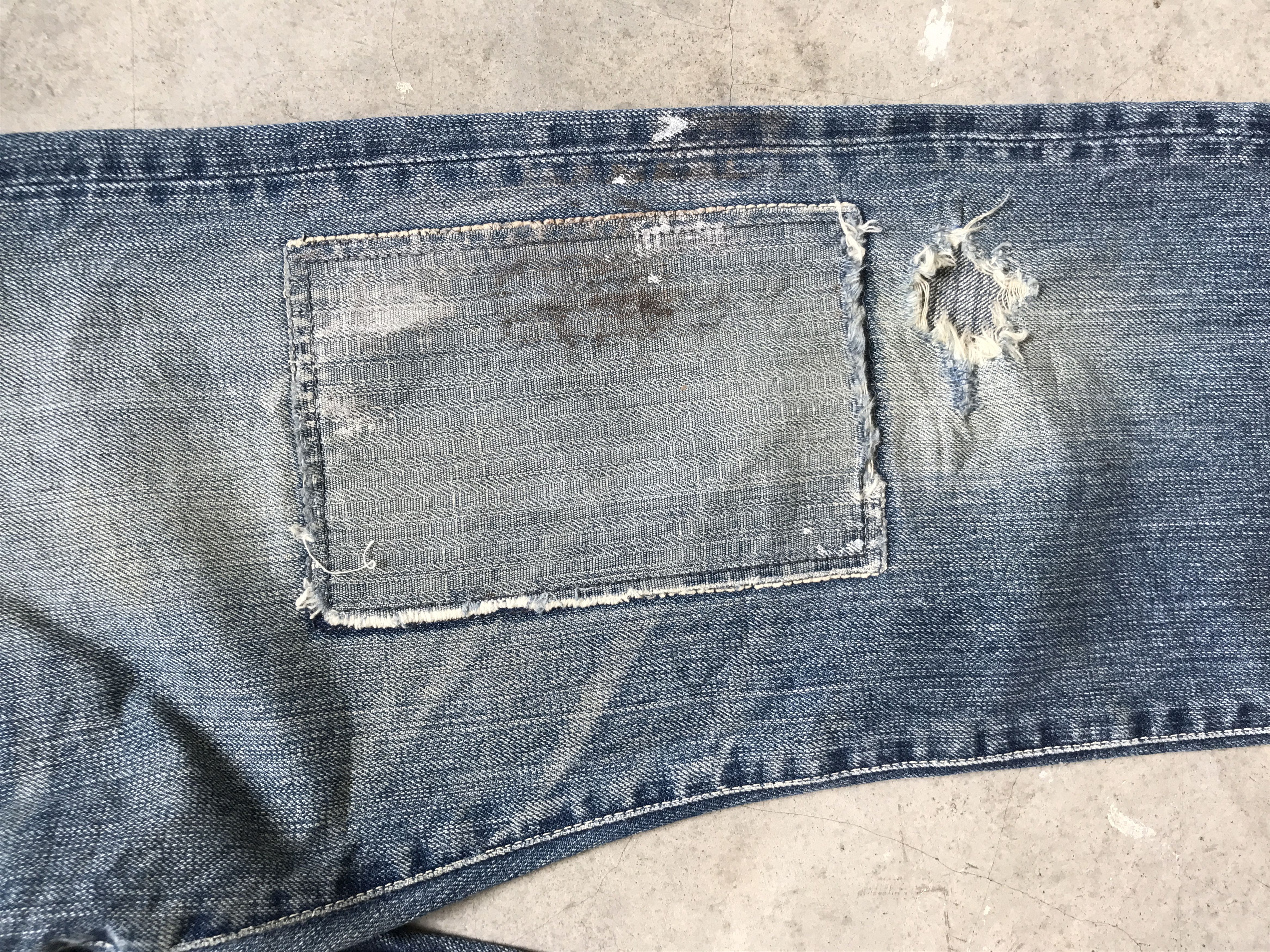Japanese Brand × Spellbound D42-SPELLBOUND DMG Distressed Patchwork Denim Size US 34 / EU 50 - 7 Thumbnail