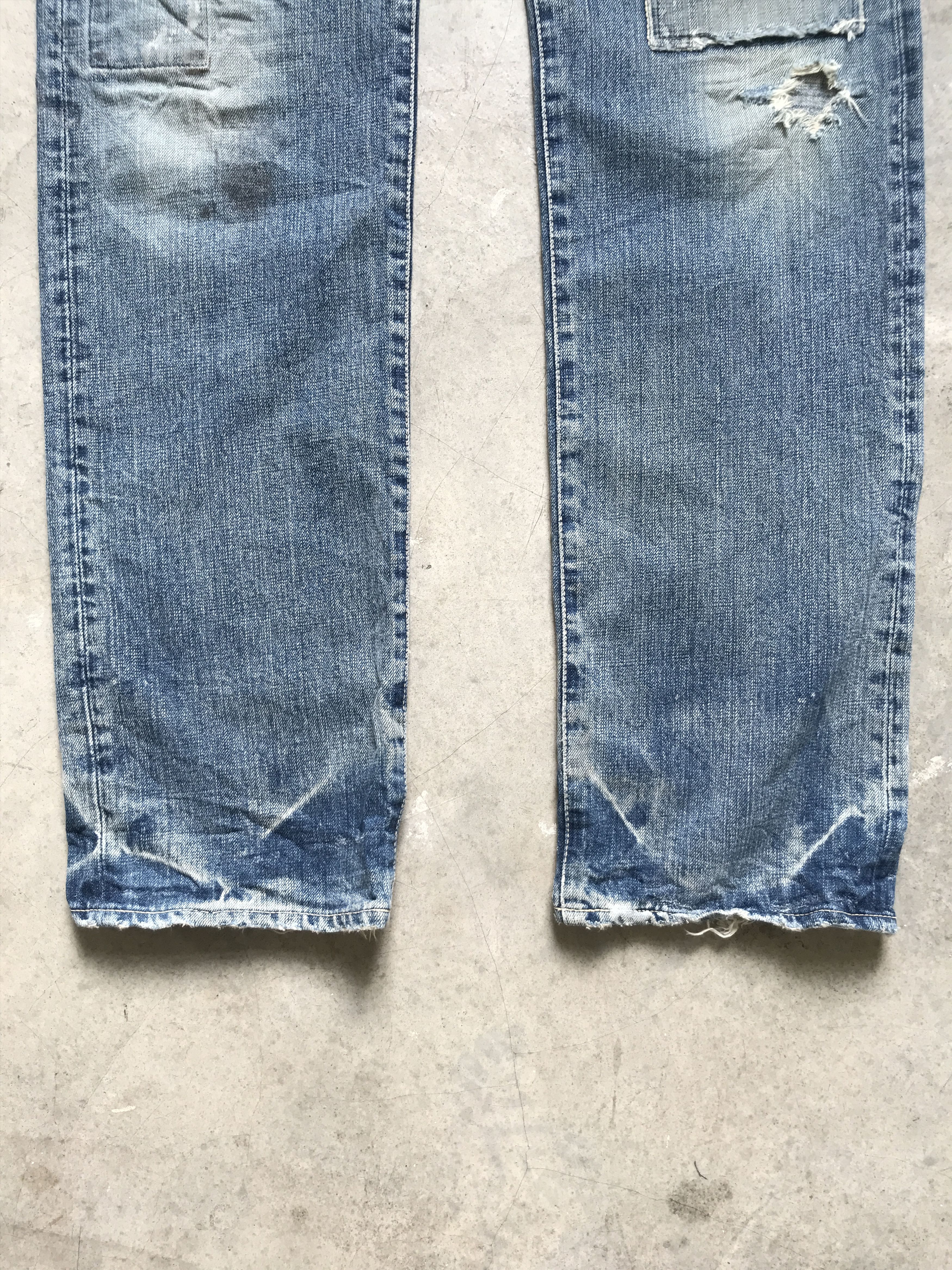 Japanese Brand × Spellbound D42-SPELLBOUND DMG Distressed Patchwork Denim Size US 34 / EU 50 - 8 Thumbnail
