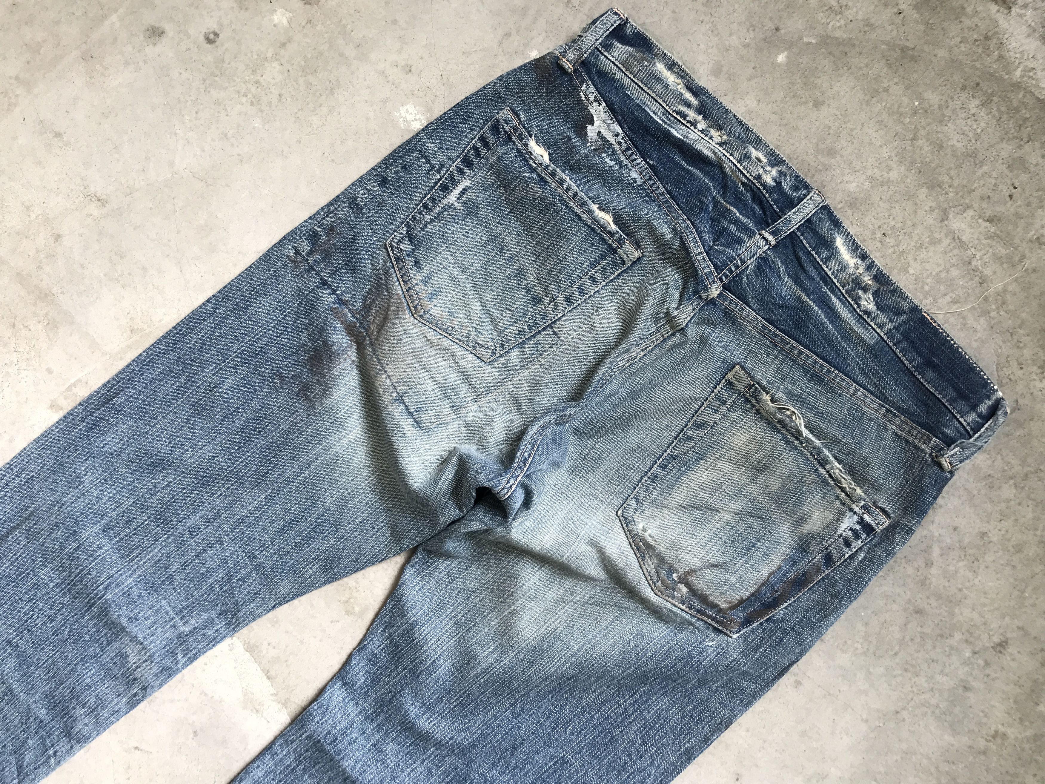 Japanese Brand × Spellbound D42-SPELLBOUND DMG Distressed Patchwork Denim Size US 34 / EU 50 - 11 Thumbnail