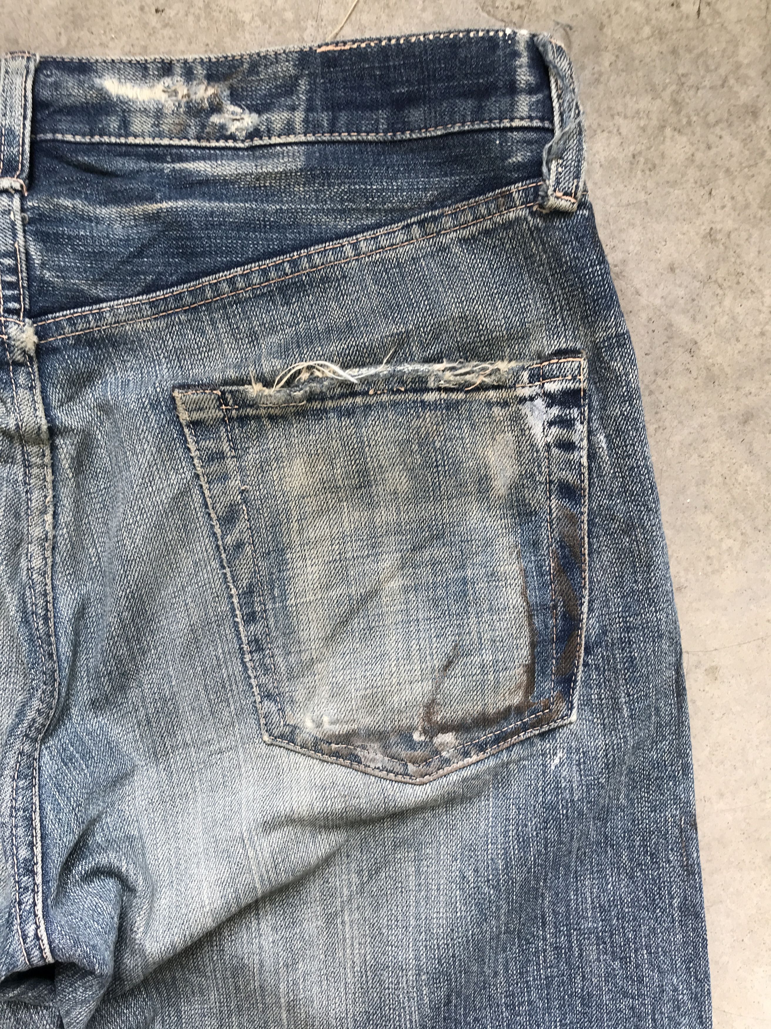 Japanese Brand × Spellbound D42-SPELLBOUND DMG Distressed Patchwork Denim Size US 34 / EU 50 - 14 Thumbnail