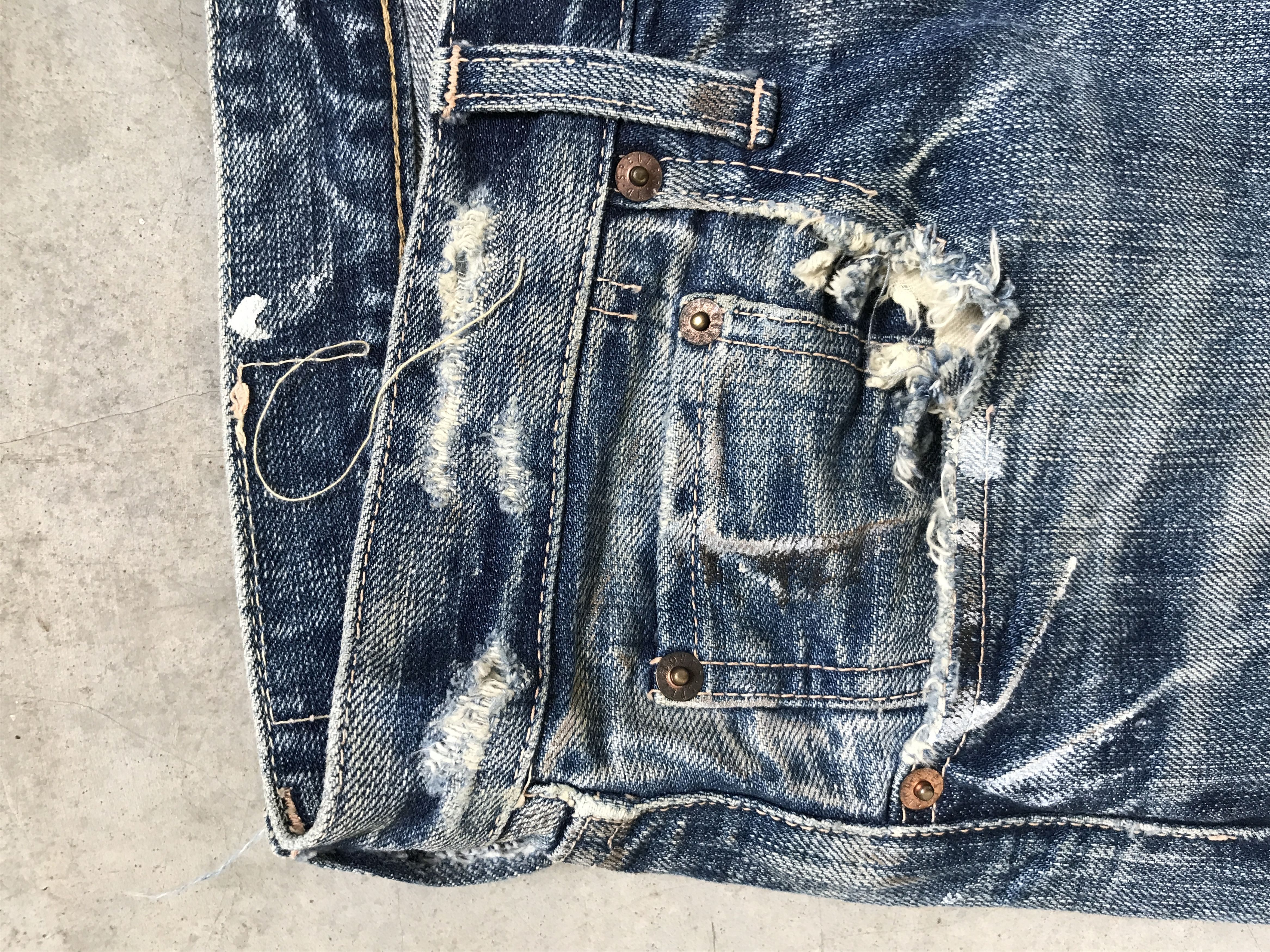 Japanese Brand × Spellbound D42-SPELLBOUND DMG Distressed Patchwork Denim Size US 34 / EU 50 - 4 Thumbnail