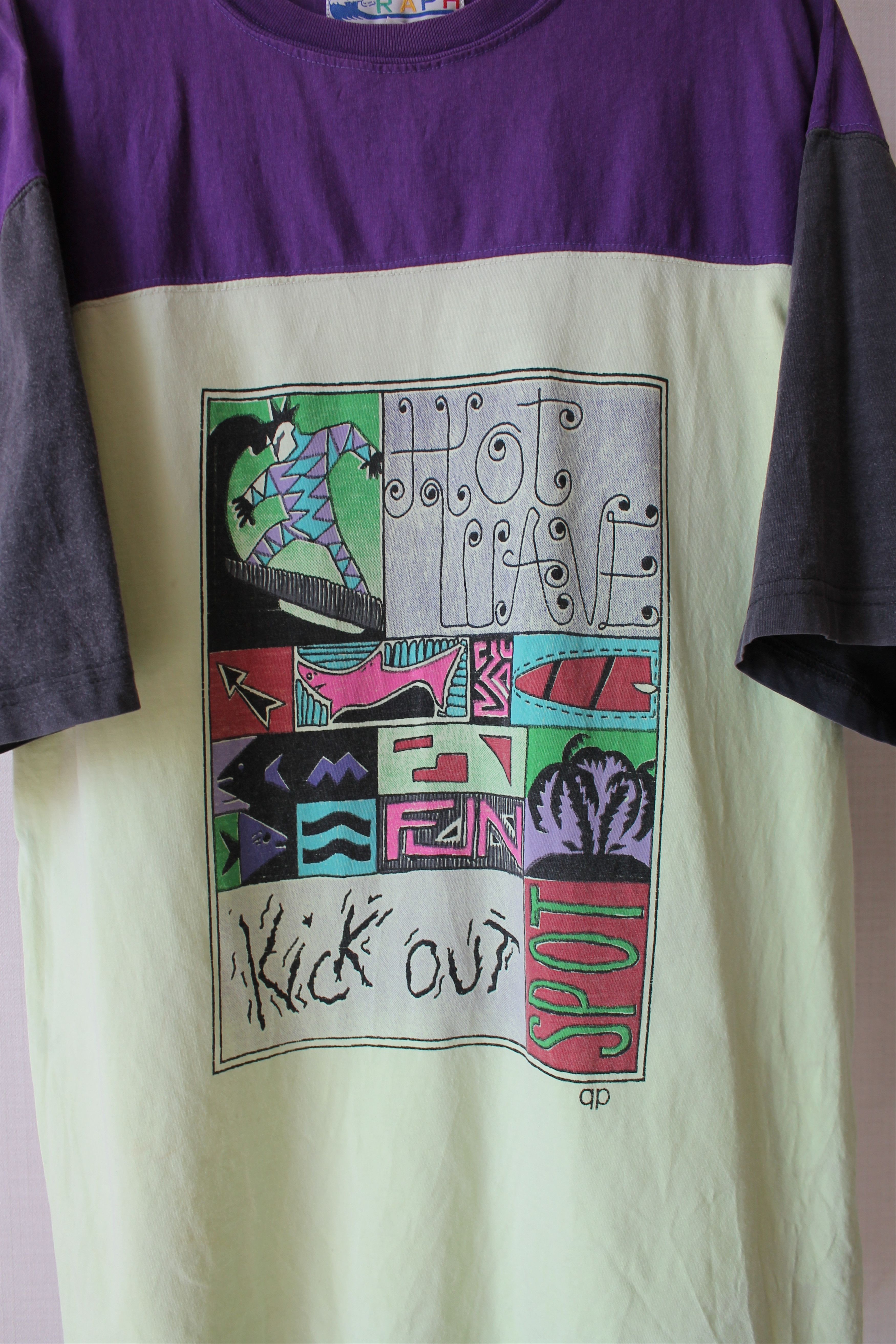Vintage 80's - 90's Surf Wave Vintage Tee T shirt surfing style Size US M / EU 48-50 / 2 - 2 Thumbnail