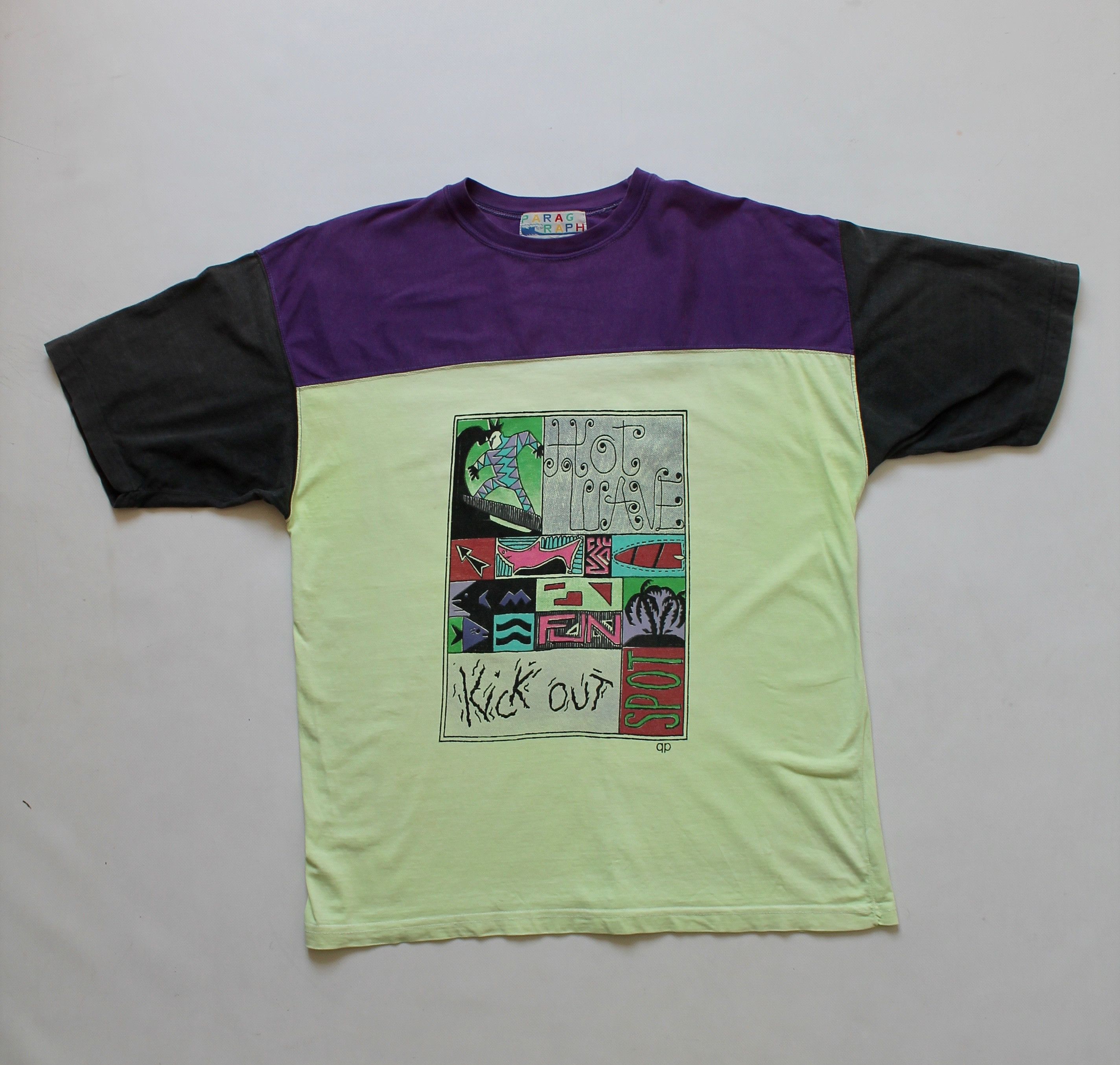 Vintage 80's - 90's Surf Wave Vintage Tee T shirt surfing style Size US M / EU 48-50 / 2 - 8 Thumbnail