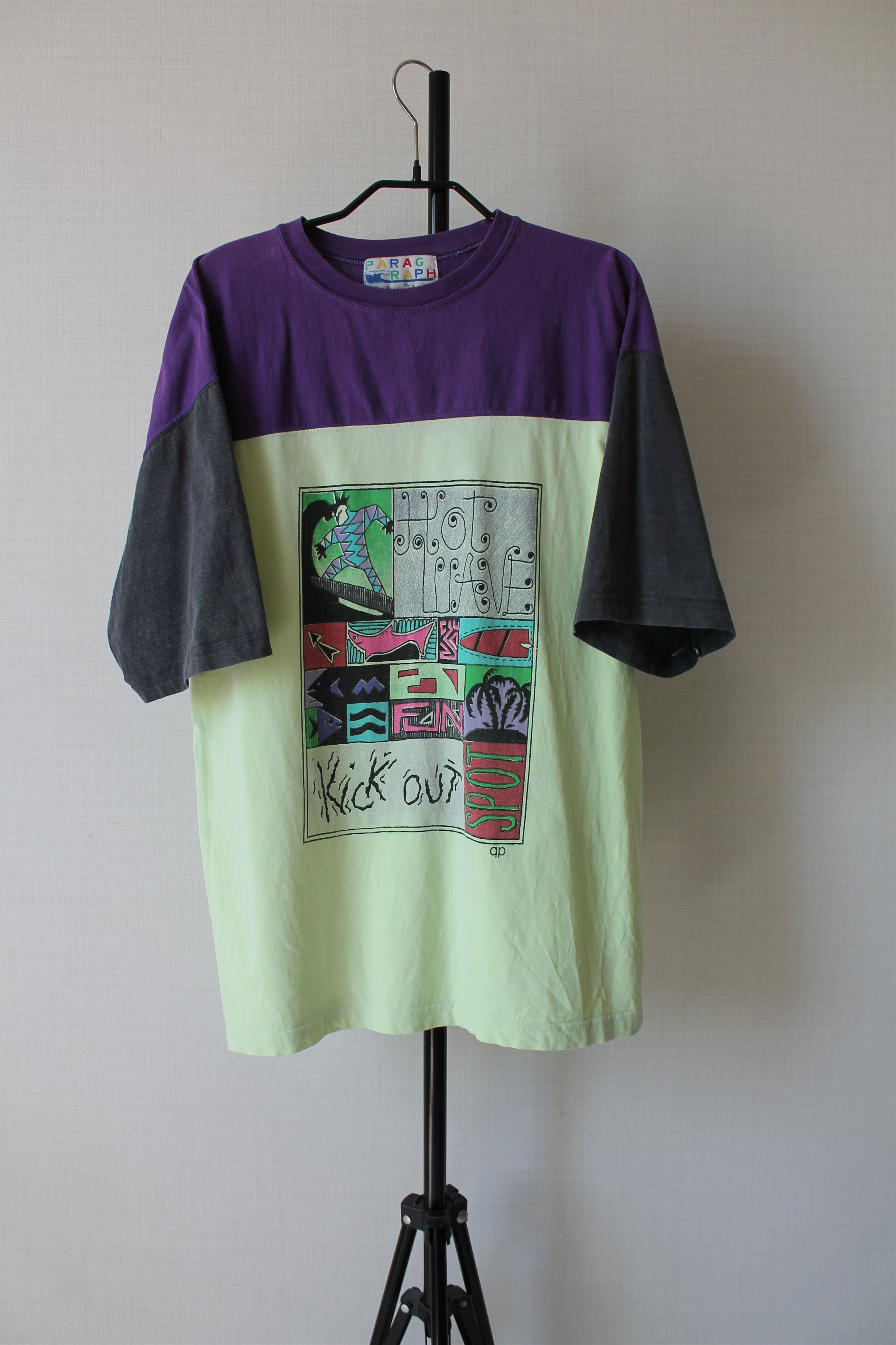 Vintage 80's - 90's Surf Wave Vintage Tee T shirt surfing style Size US M / EU 48-50 / 2 - 1 Thumbnail