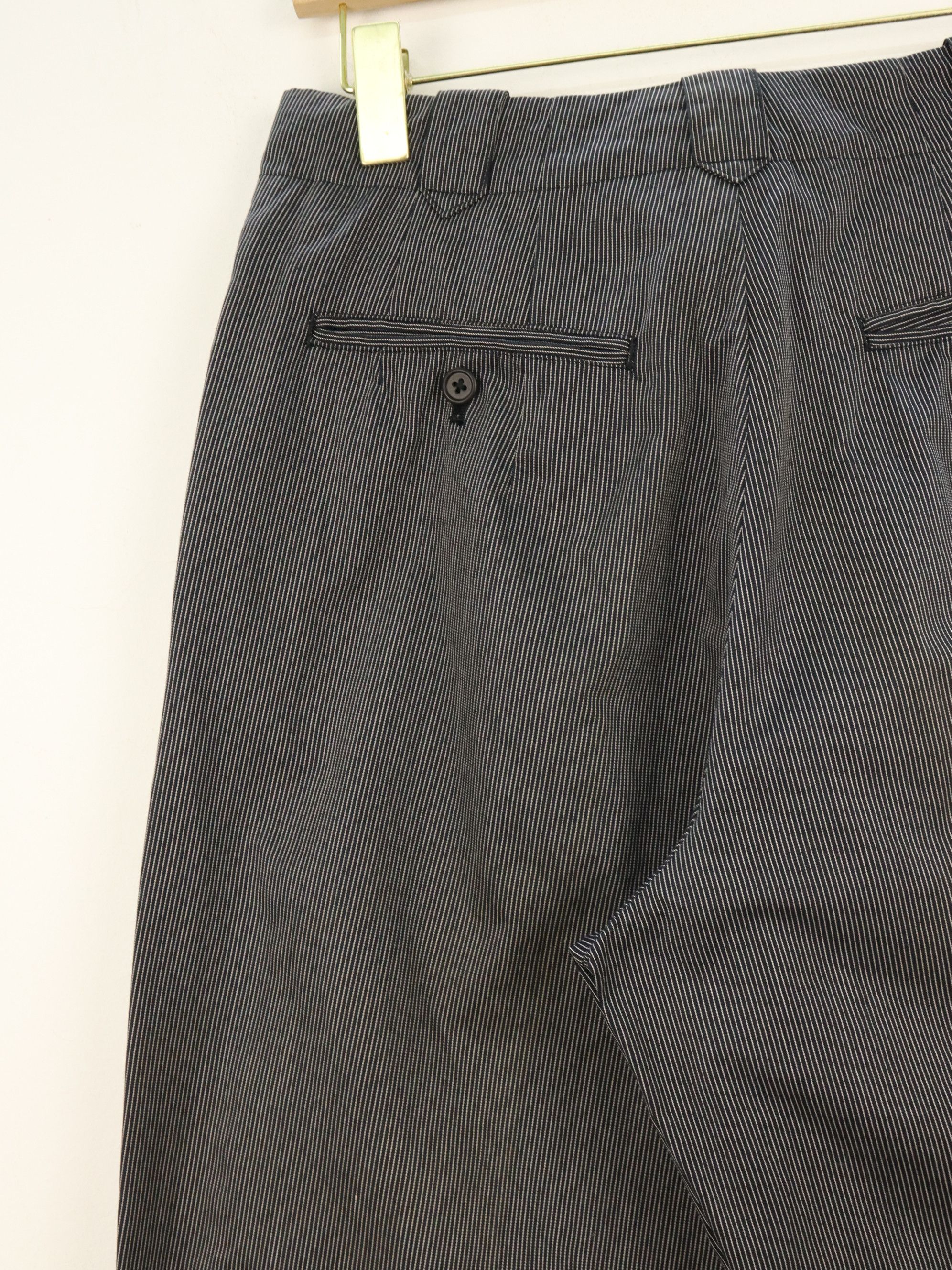 Yohji Yamamoto Yohji Yamamoto Y's For Men Balloon Pinstriped Pleated Pant Size US 29 - 7 Thumbnail