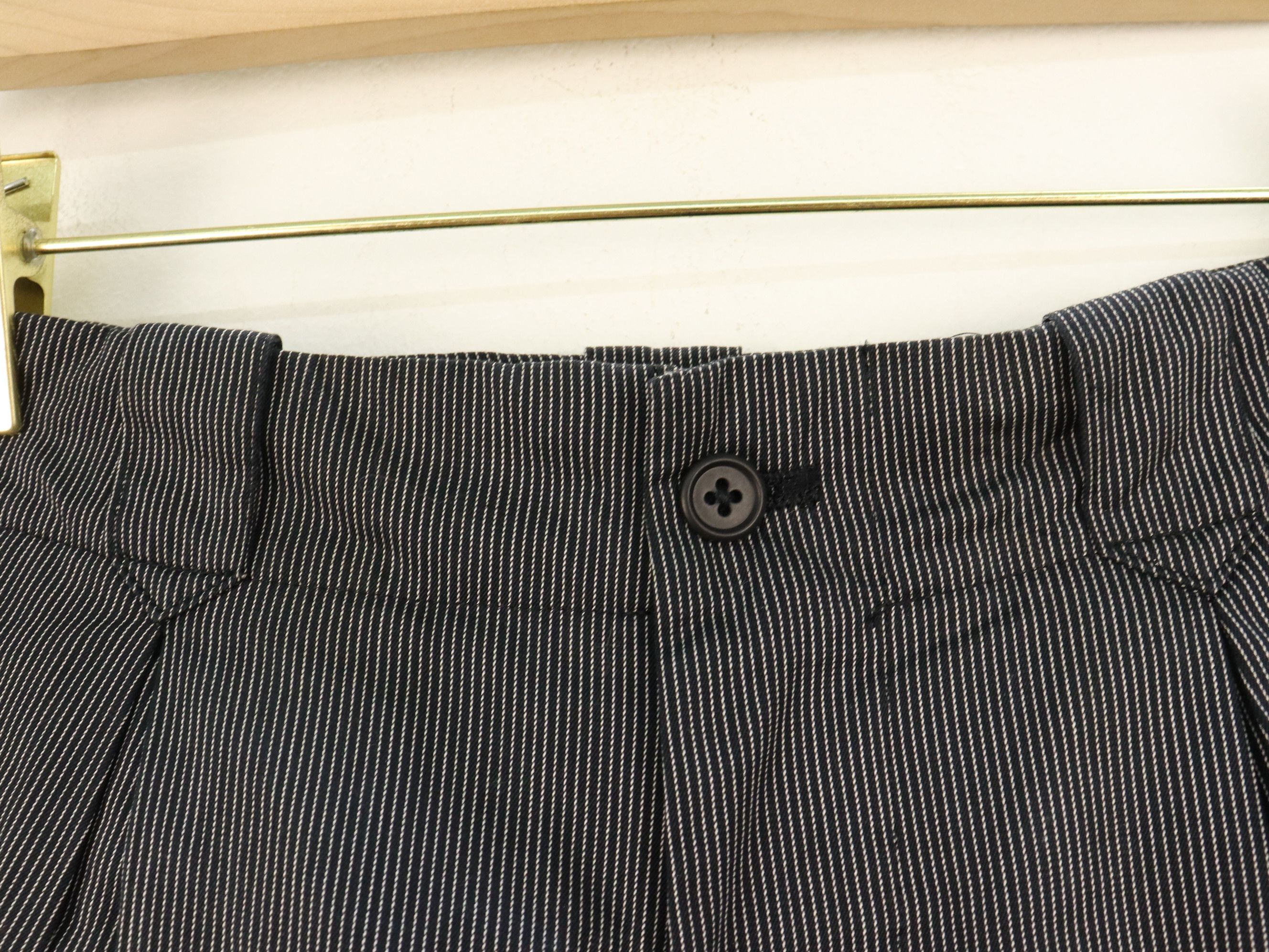 Yohji Yamamoto Yohji Yamamoto Y's For Men Balloon Pinstriped Pleated Pant Size US 29 - 6 Thumbnail