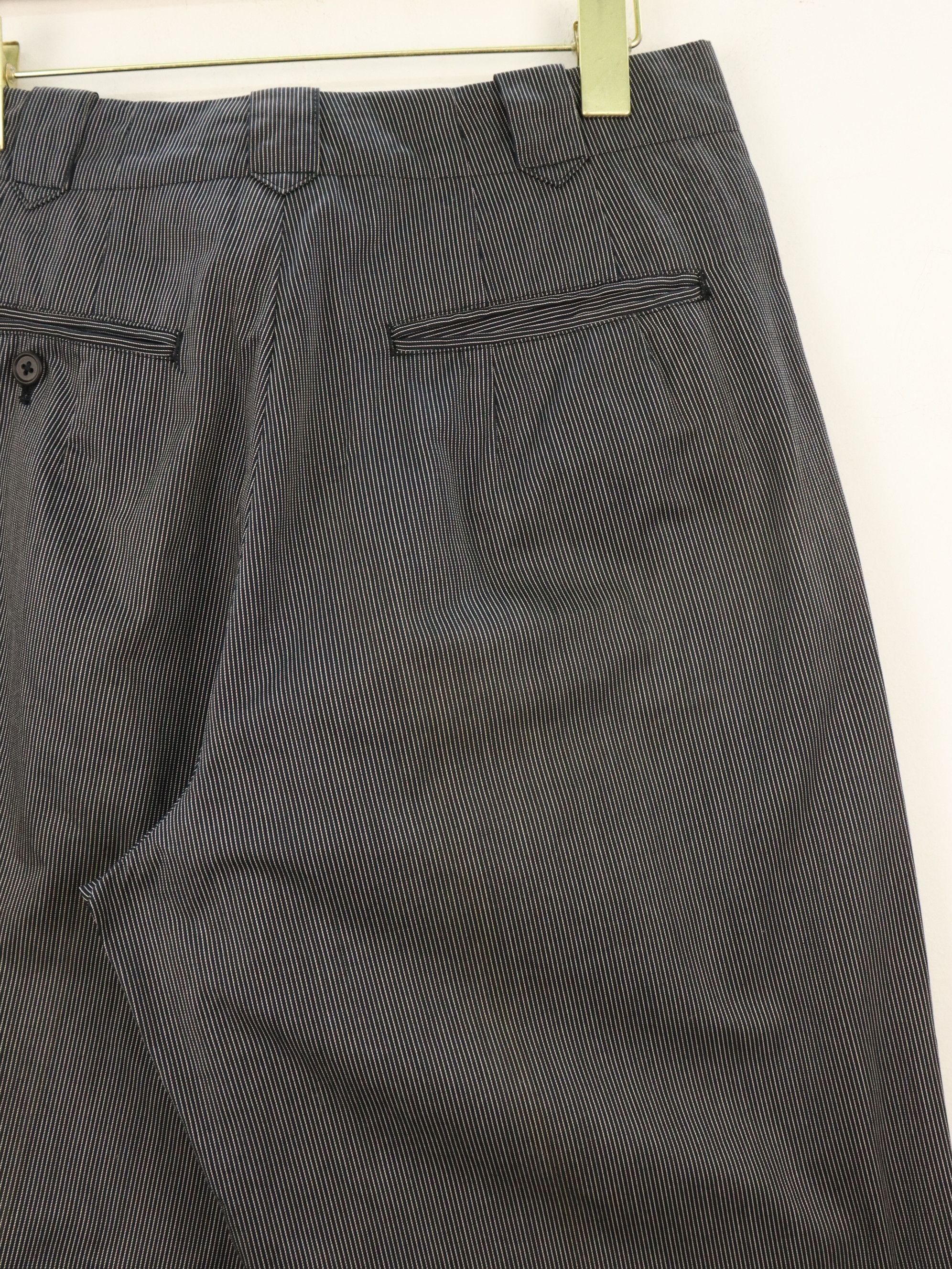 Yohji Yamamoto Yohji Yamamoto Y's For Men Balloon Pinstriped Pleated Pant Size US 29 - 8 Thumbnail