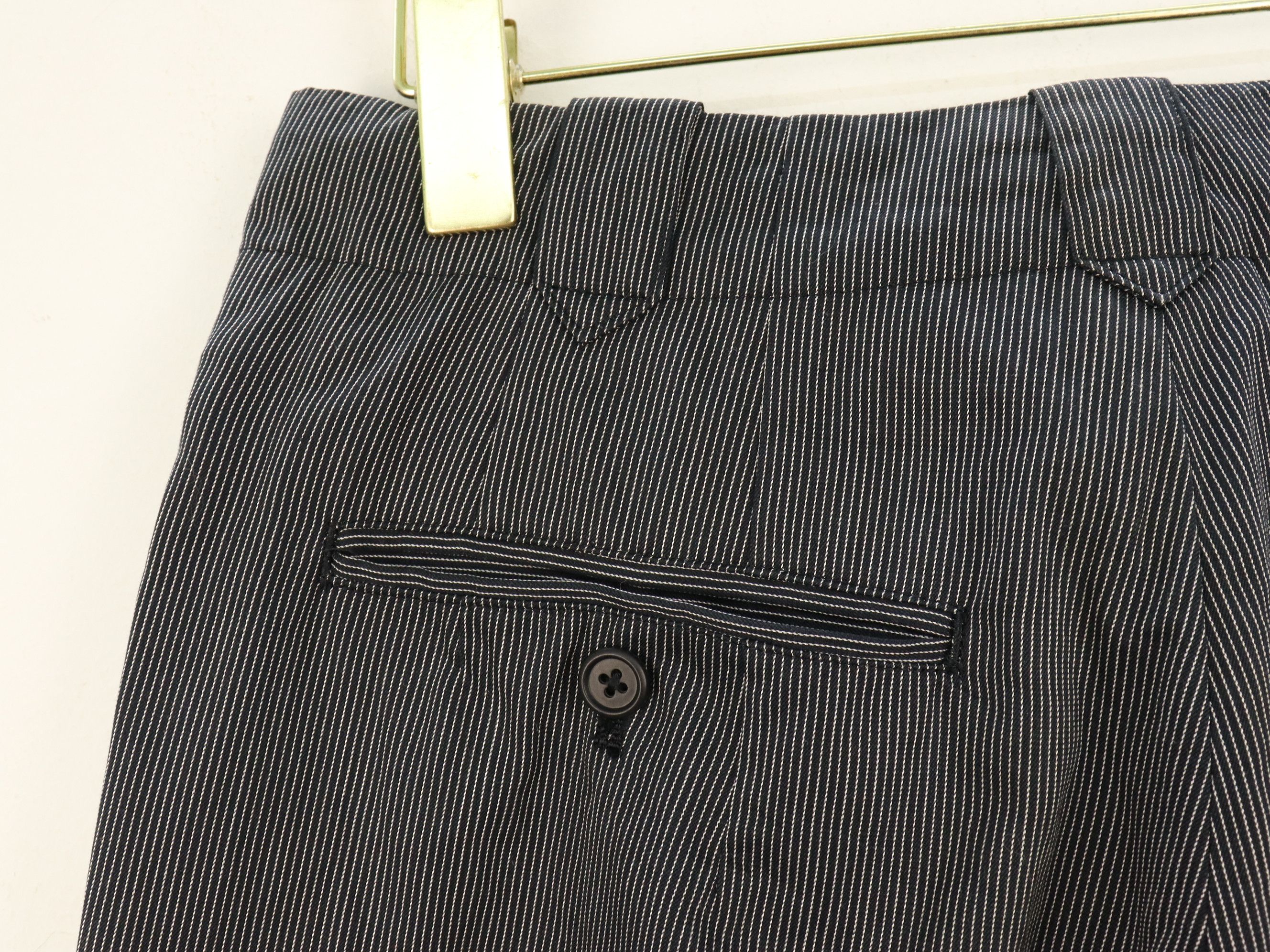 Yohji Yamamoto Yohji Yamamoto Y's For Men Balloon Pinstriped Pleated Pant Size US 29 - 10 Thumbnail
