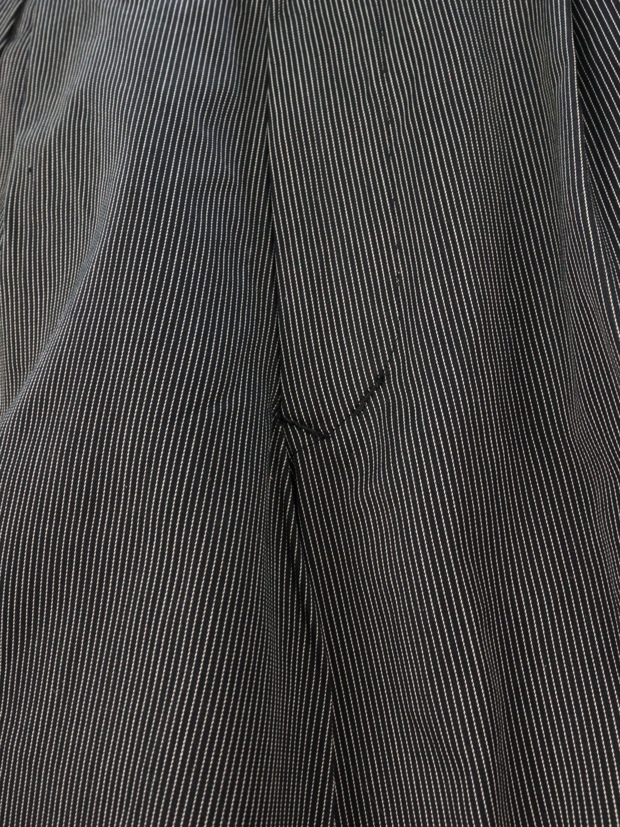 Yohji Yamamoto Yohji Yamamoto Y's For Men Balloon Pinstriped Pleated Pant Size US 29 - 12 Thumbnail