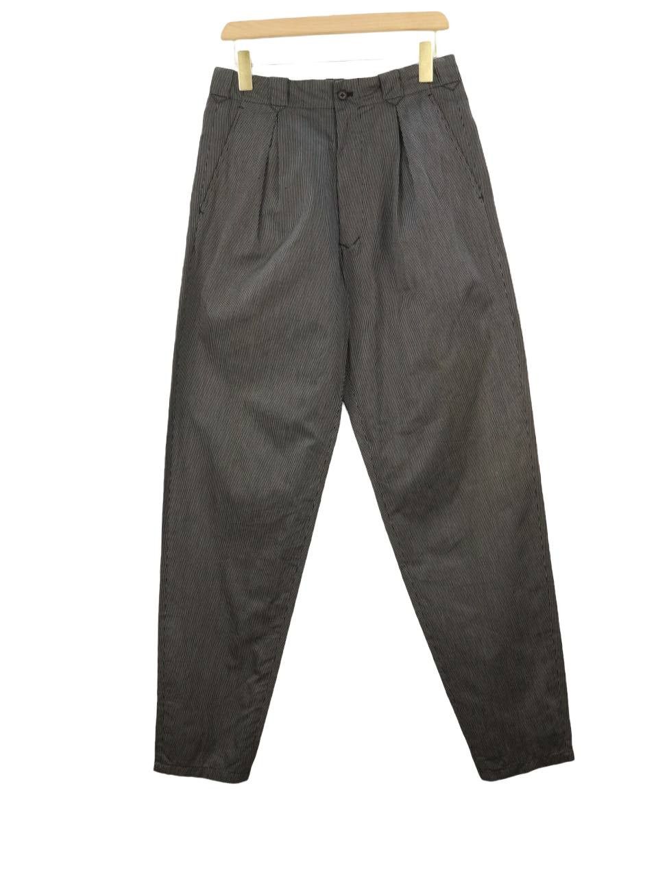 Yohji Yamamoto Yohji Yamamoto Y's For Men Balloon Pinstriped Pleated Pant Size US 29 - 1 Thumbnail