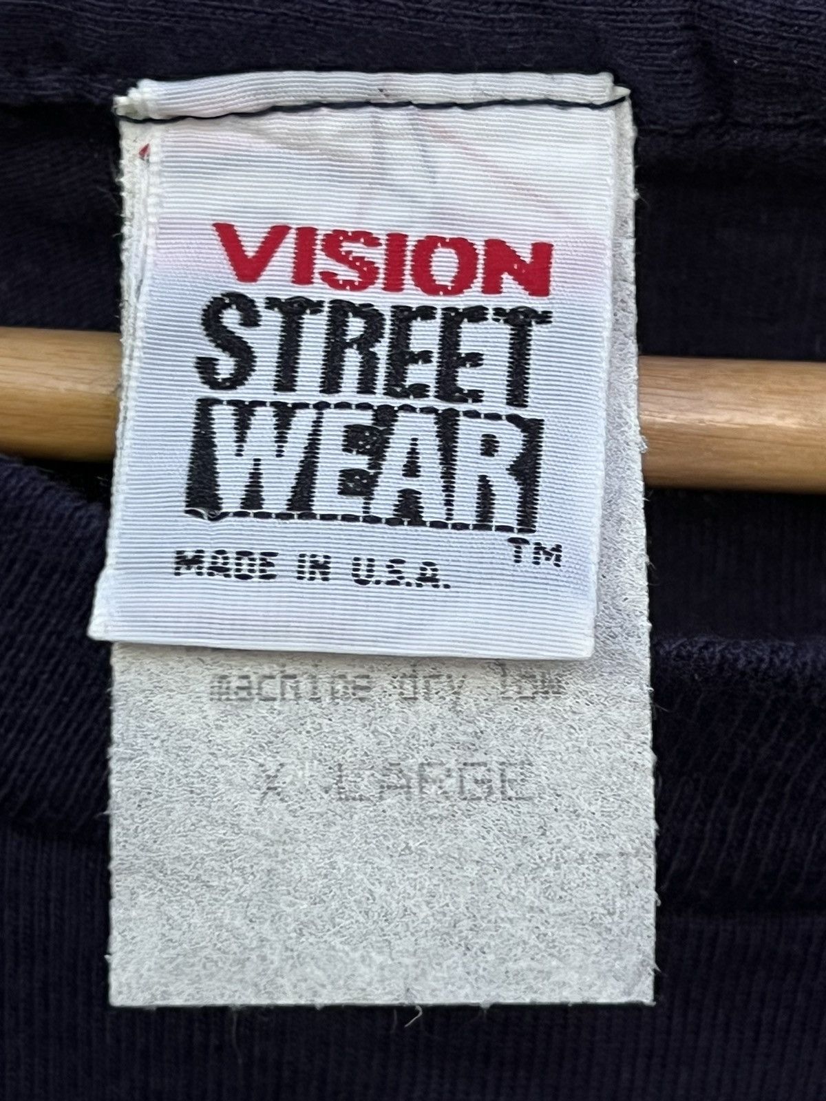Vintage Vision streetwear USA vintage 90s long sleeve shirt logo Size US XL / EU 56 / 4 - 8 Thumbnail