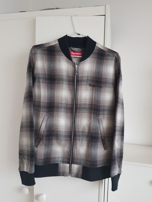 Supreme Shadow Plaid Bomber SS16 | Grailed