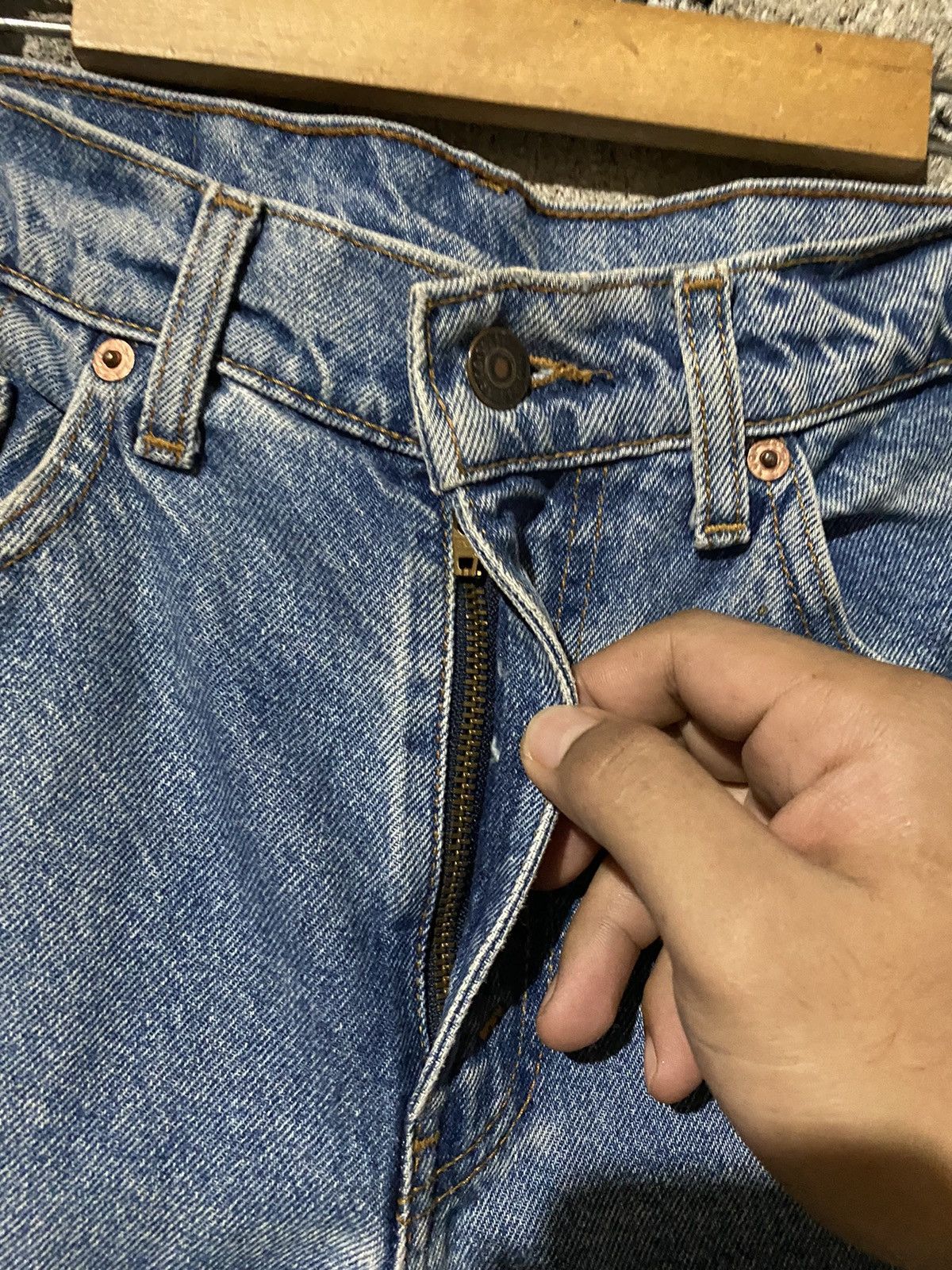 Levi's 🔥SALE🔥VINTAGE LEVIS 505 DISTRESSED DESIGN JEANS Size US 30 / EU 46 - 5 Thumbnail