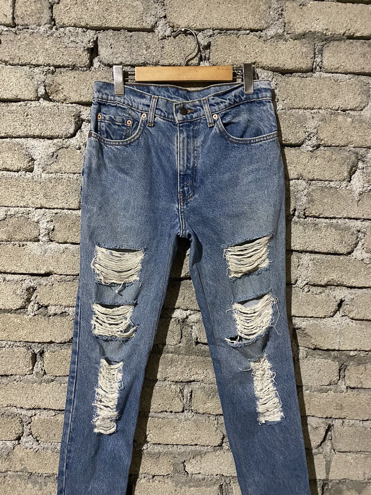 Levi's 🔥SALE🔥VINTAGE LEVIS 505 DISTRESSED DESIGN JEANS Size US 30 / EU 46 - 4 Thumbnail