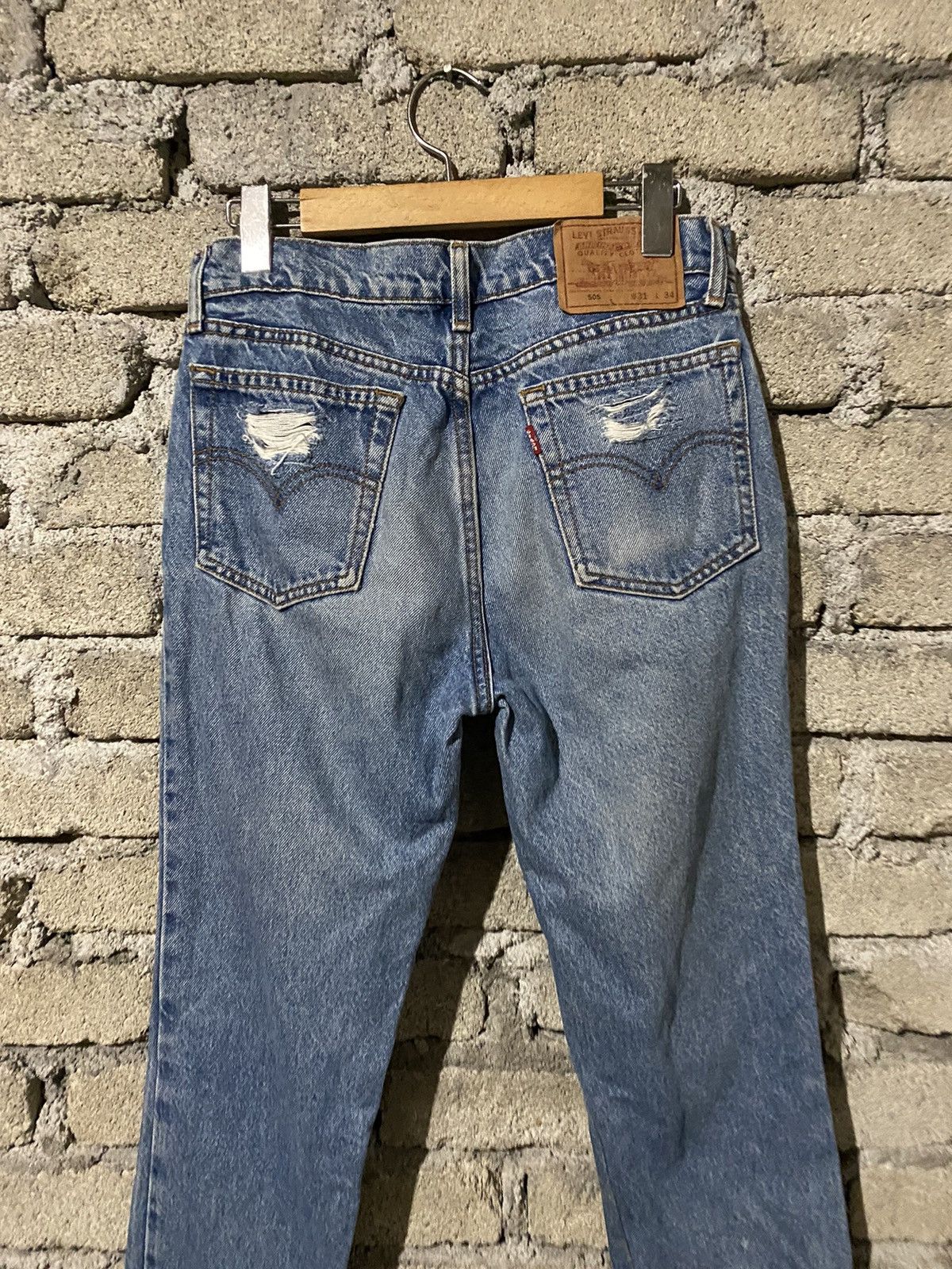Levi's 🔥SALE🔥VINTAGE LEVIS 505 DISTRESSED DESIGN JEANS Size US 30 / EU 46 - 6 Thumbnail