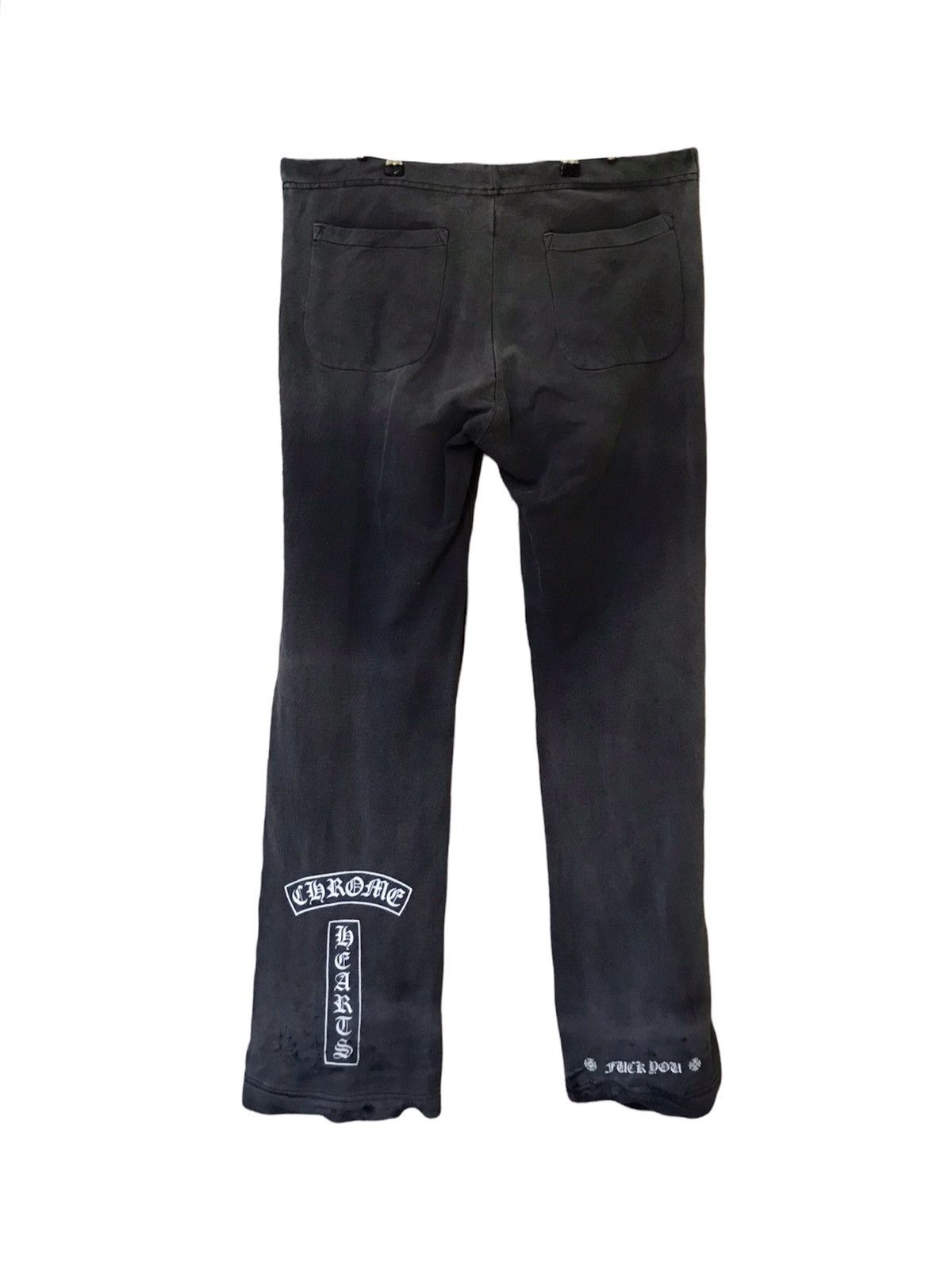Chrome Hearts Chrome Hearts Fuck You Homeless Style Sweat Pants Size US 33 - 11 Thumbnail