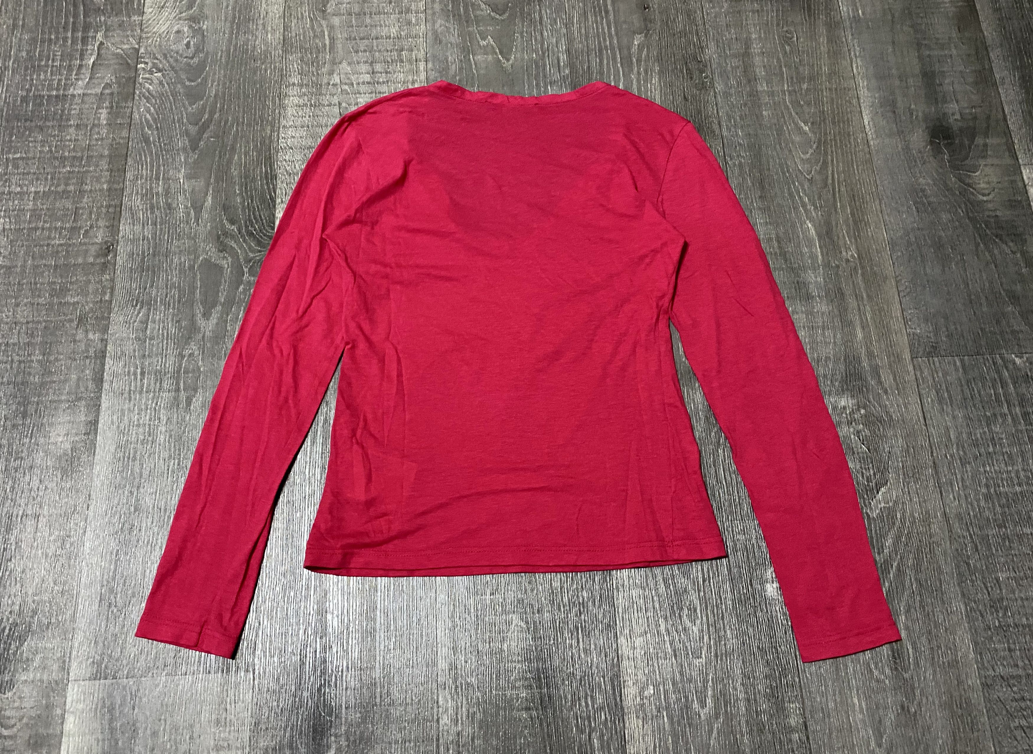 Miu Miu Women's Miu Miu by Prada Pink U-Neck Long Sleeve Shirt Size S / US 4 / IT 40 - 3 Thumbnail