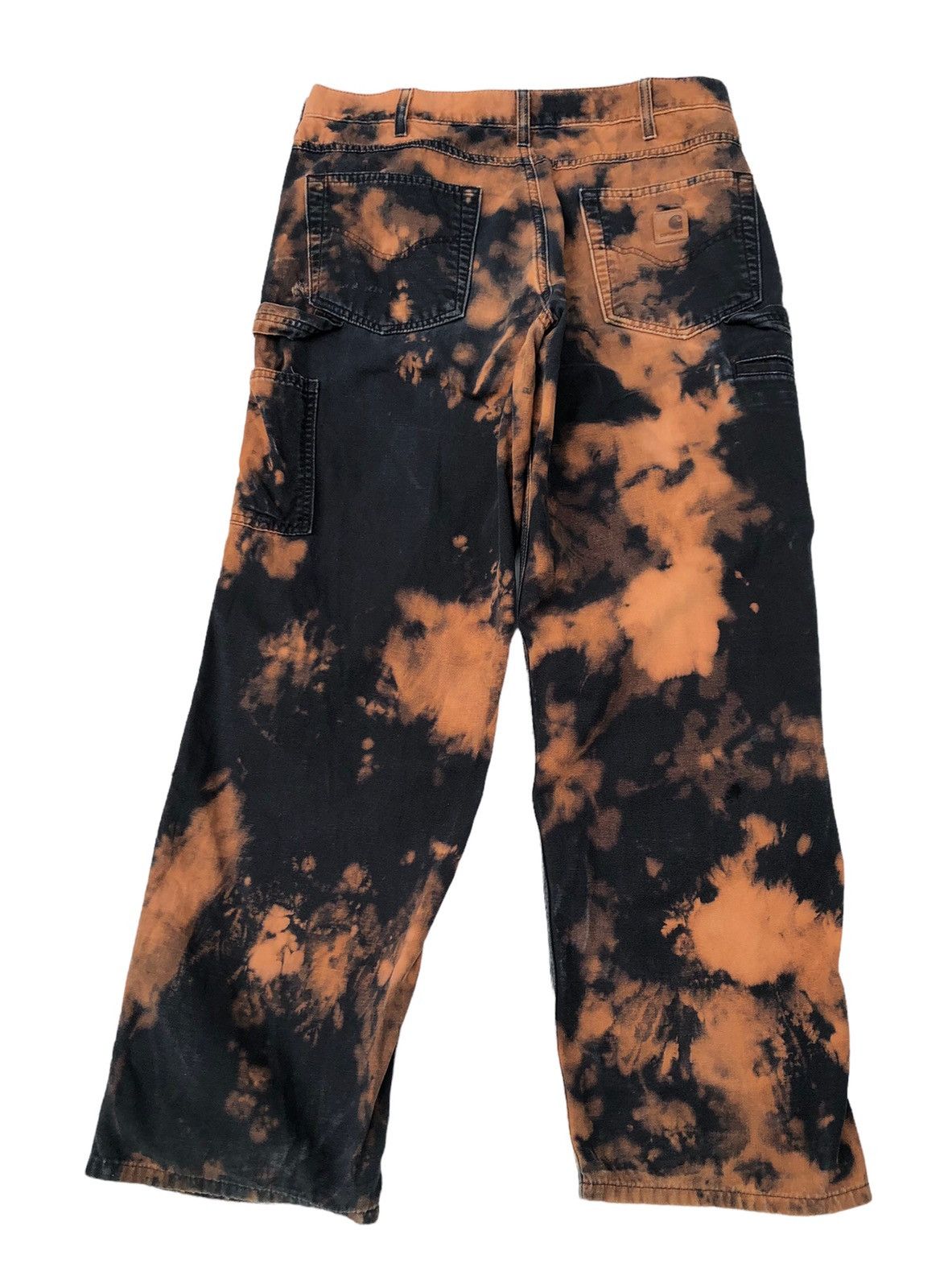 Carhartt × Vintage 🔥🔥Carhatt Carpenter Union Made Worker Custom Bleached Pants Size US 33 - 2 Thumbnail