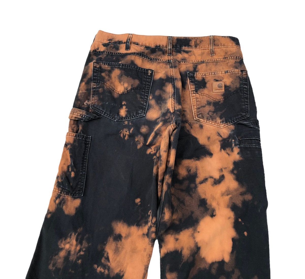 Carhartt × Vintage 🔥🔥Carhatt Carpenter Union Made Worker Custom Bleached Pants Size US 33 - 5 Thumbnail