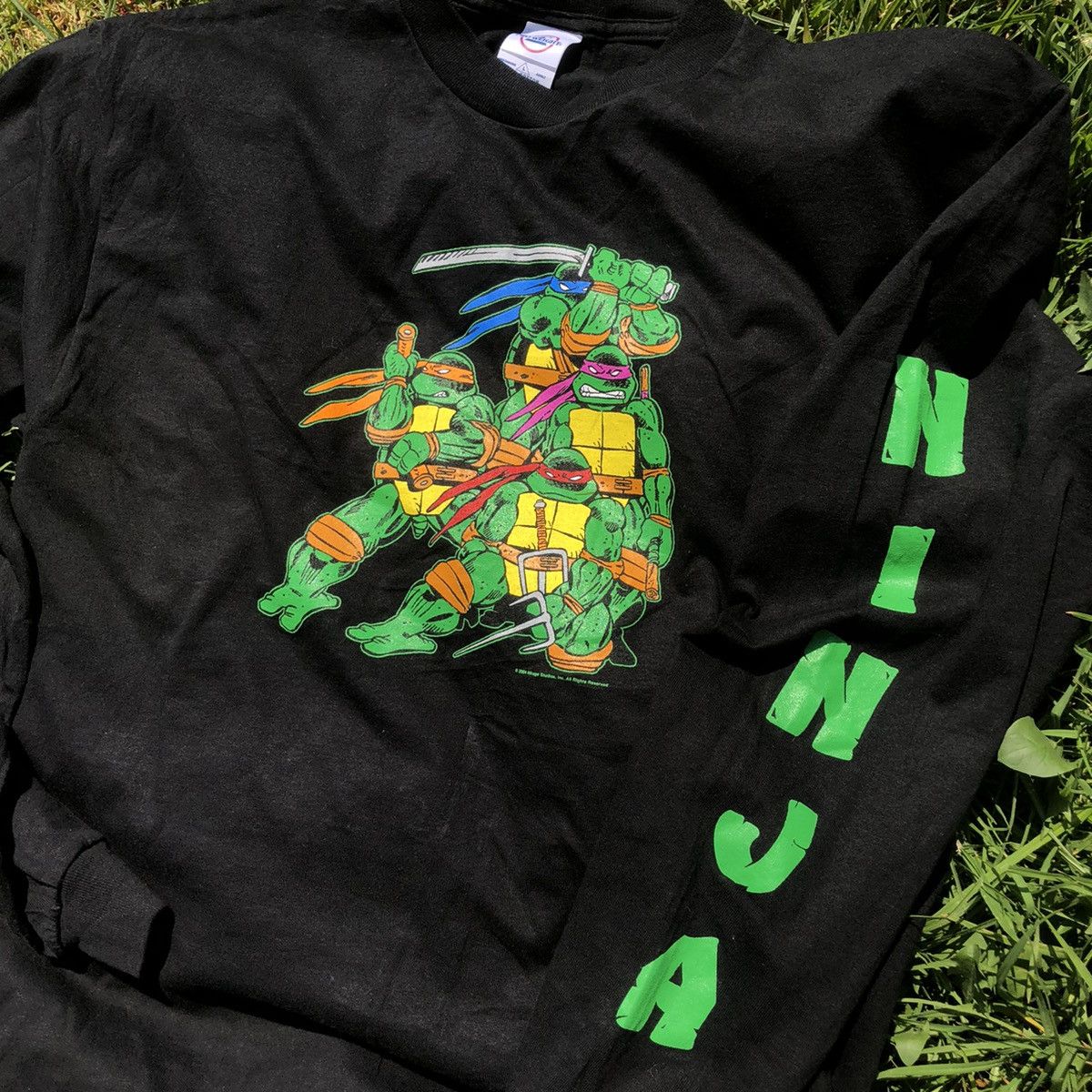 Vintage TURTLE NINJA LONG SLEEVE TEE VINTAGE 2004 Size US L / EU 52-54 / 3 - 1 Thumbnail
