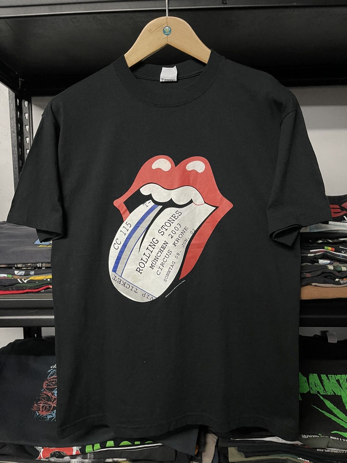 Band Tees × Vintage Vintage Rolling Stones Tour Europe Munchen Vip Ticket Tees Size US M / EU 48-50 / 2 - 1 Thumbnail