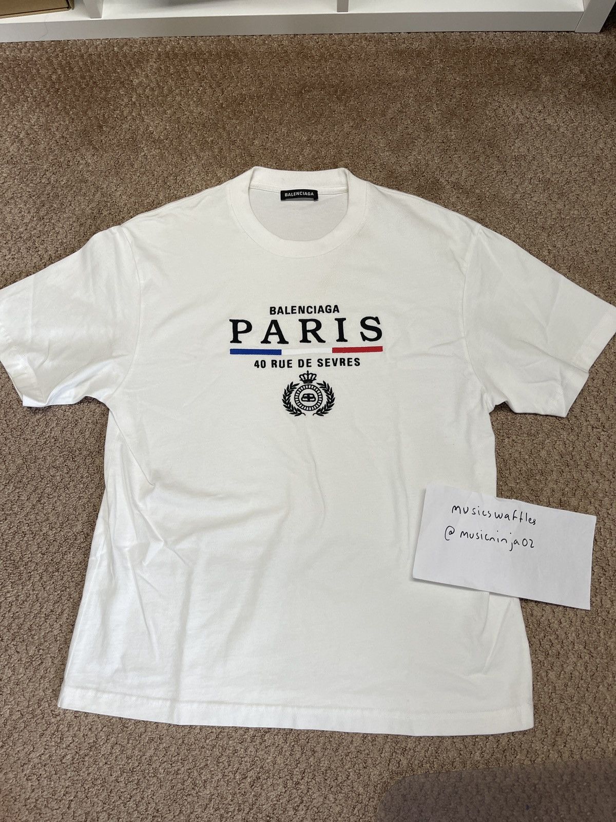 Balenciaga BalEnciaga Paris Rue De Sevres Shirt White | Grailed