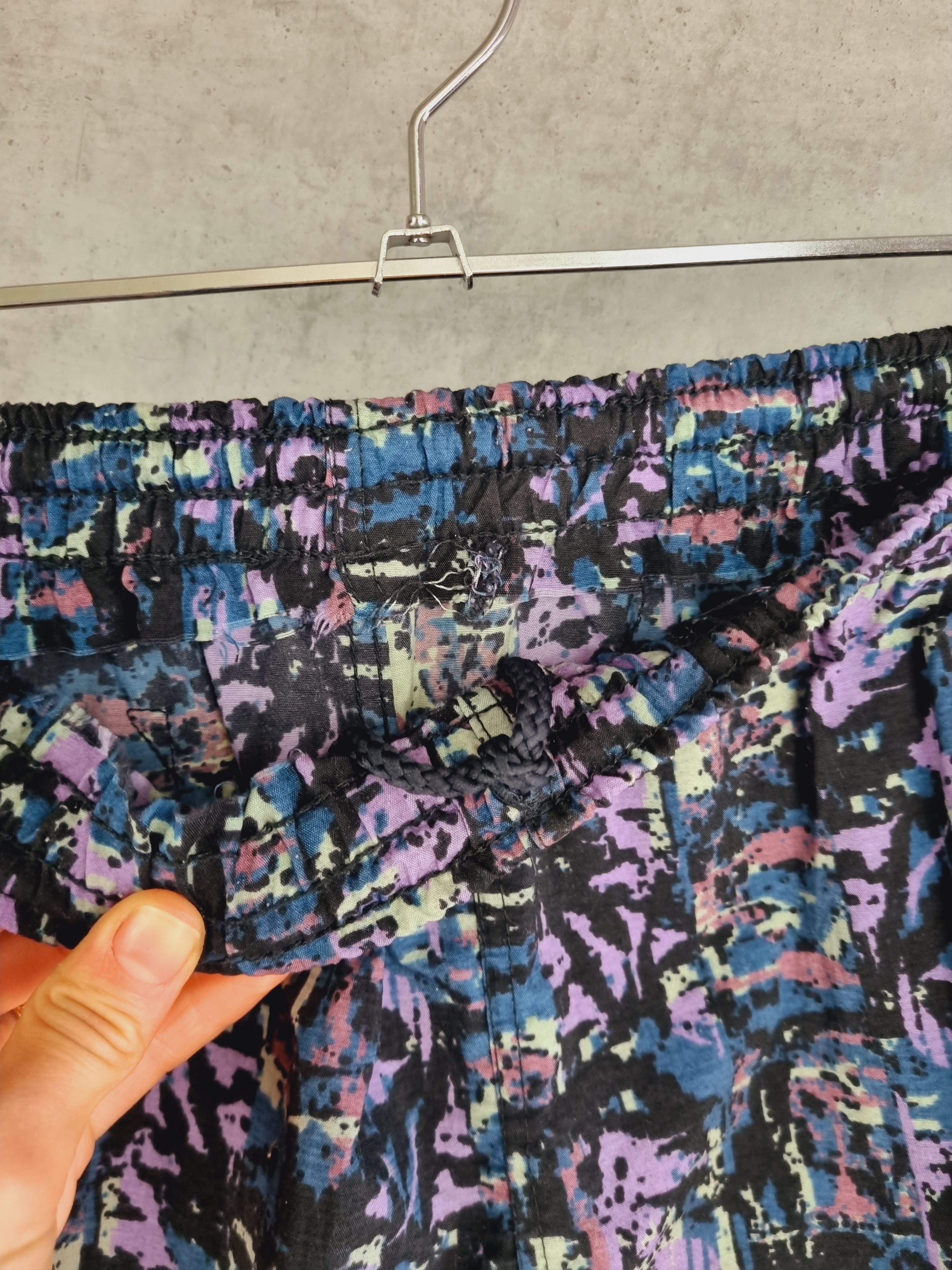 Vintage 80s Abstract Design Anzoni Light Swimming Shorts Size US 30 / EU 46 - 7 Thumbnail
