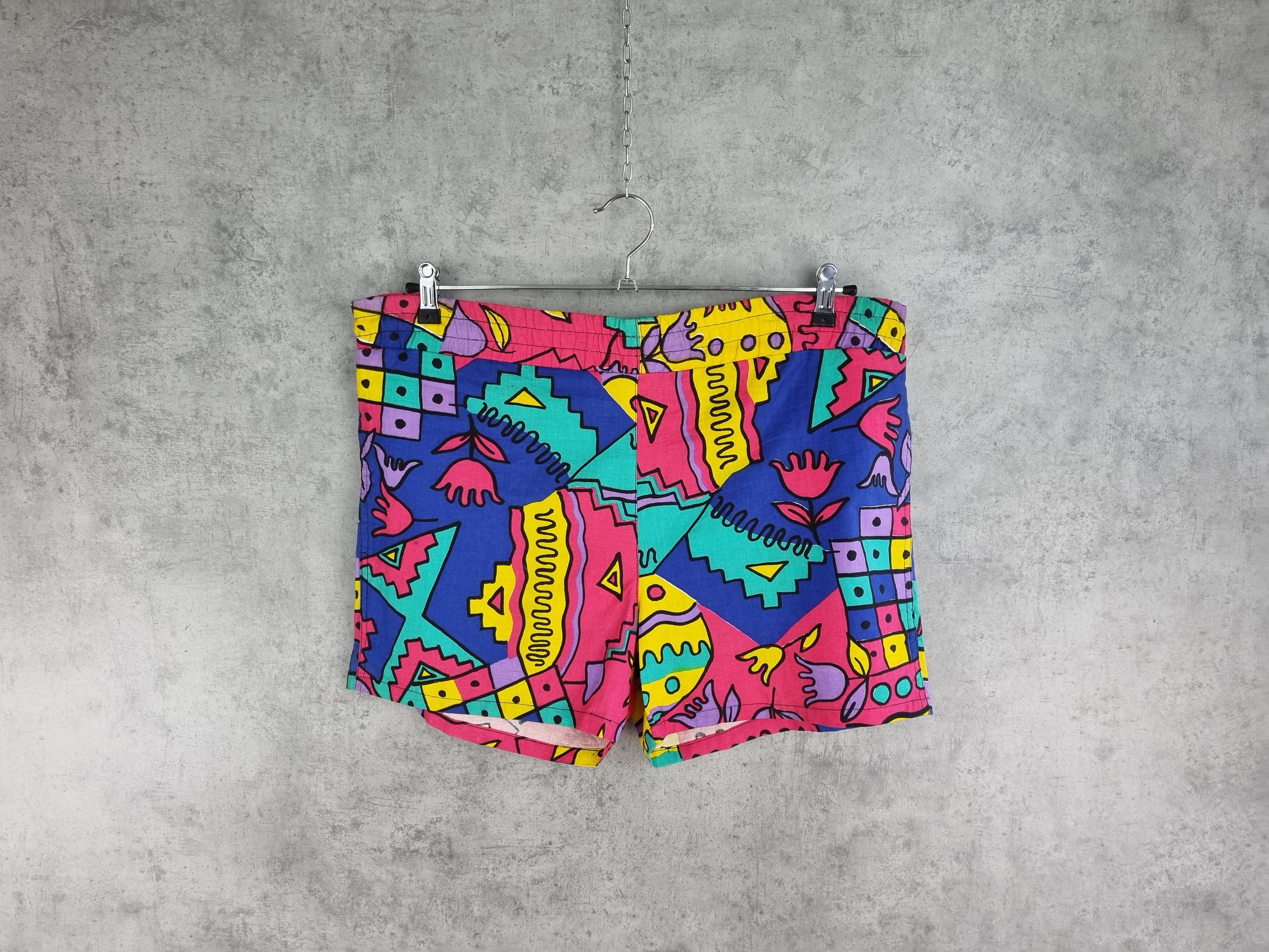 Keith Haring Rare Abstract Hawaiian Design Big Size Shorts Kith Haring Size US 36 / EU 52 - 10 Thumbnail