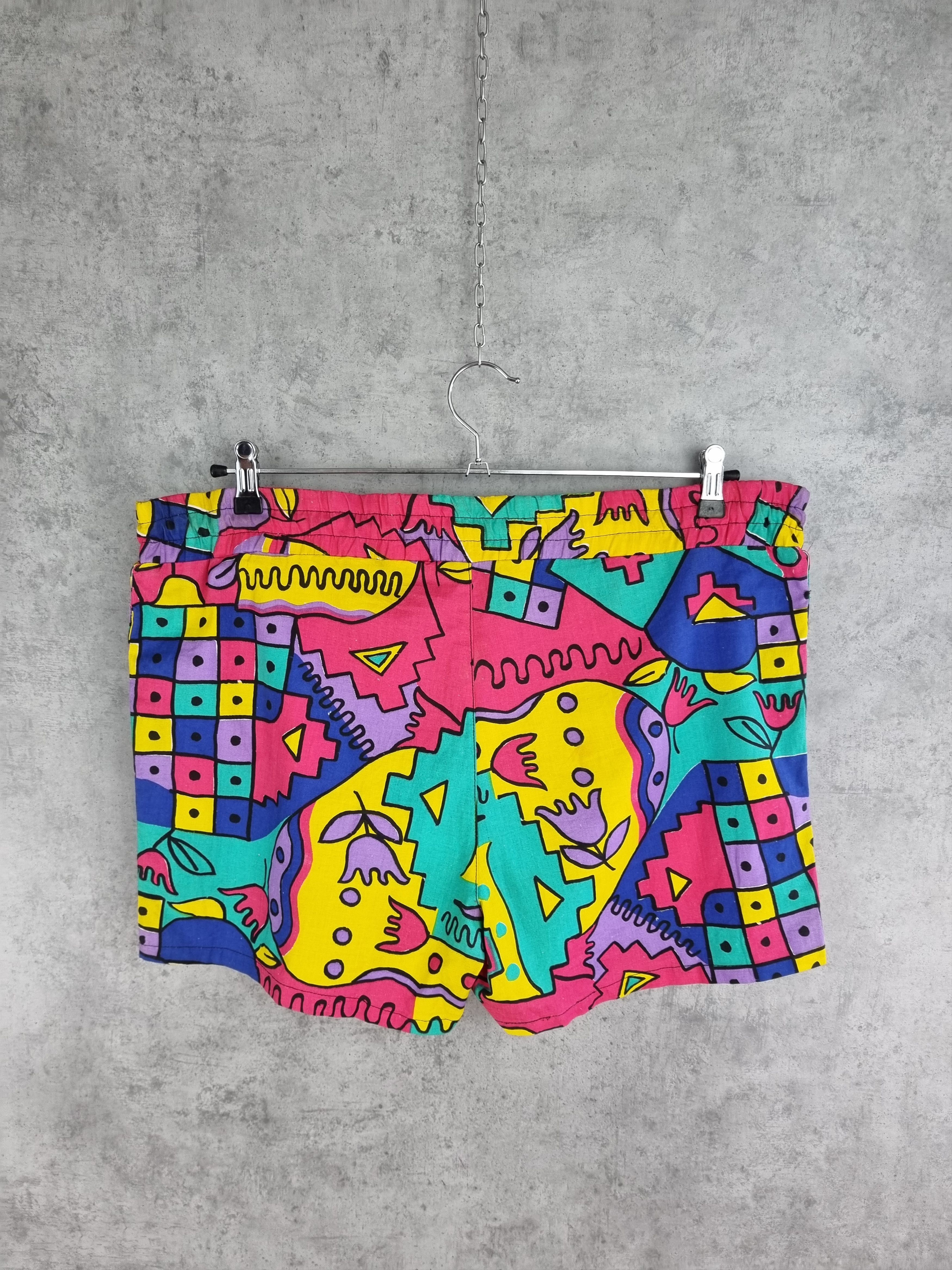 Keith Haring Rare Abstract Hawaiian Design Big Size Shorts Kith Haring Size US 36 / EU 52 - 2 Thumbnail